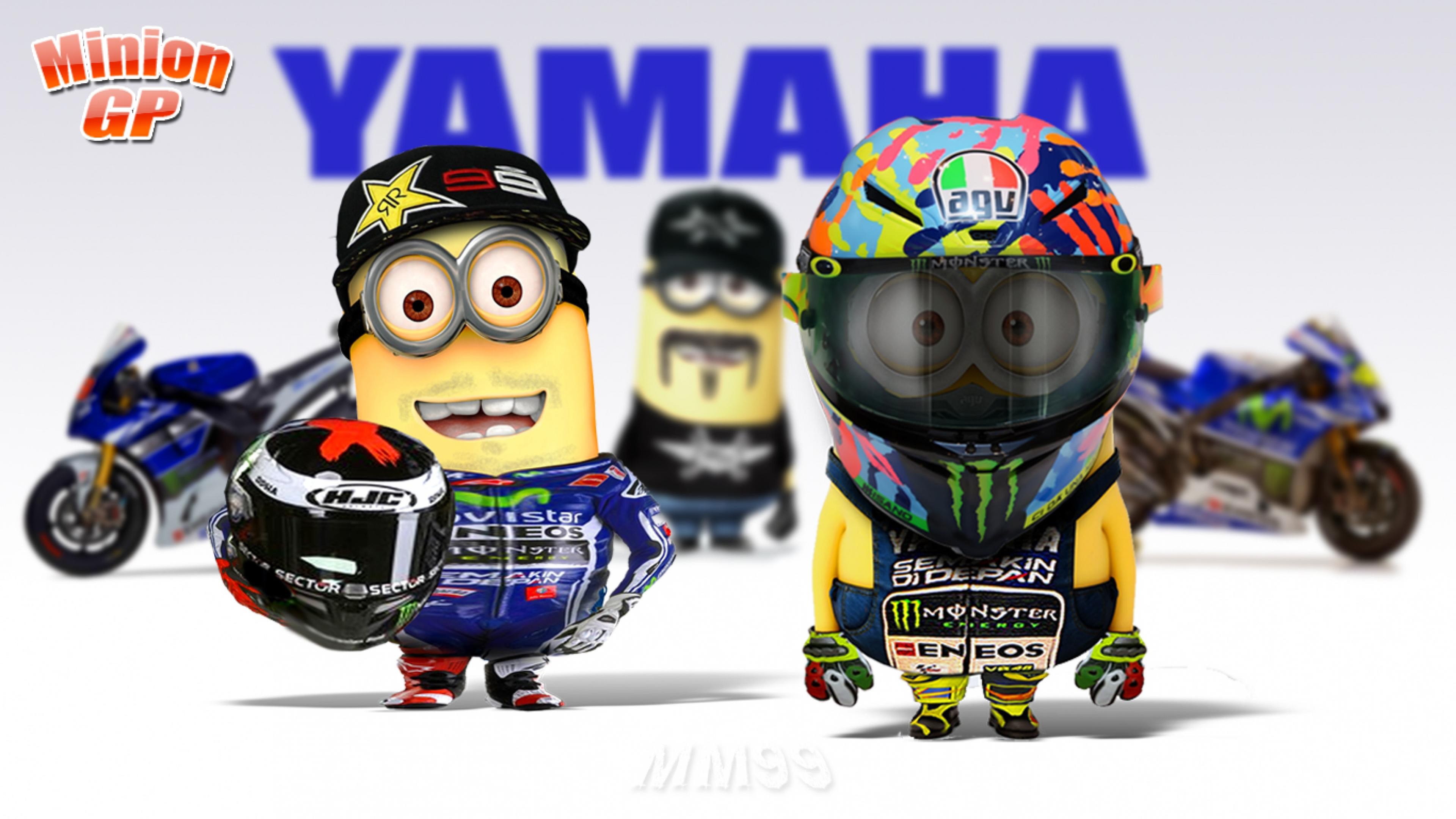 Minions Motogp - HD Wallpaper 