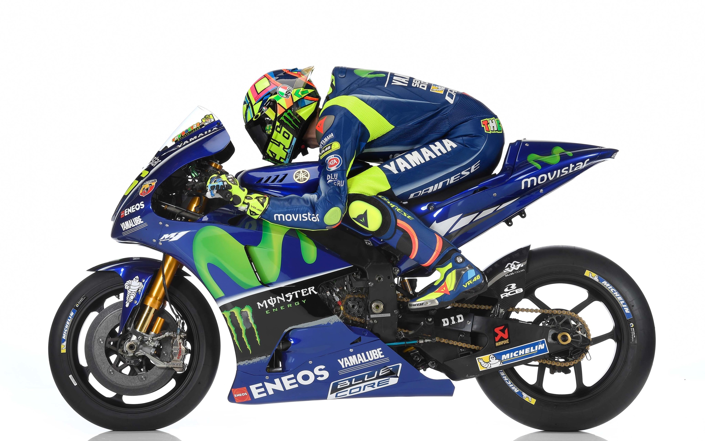 M1 Valentino Rossi 2017 - HD Wallpaper 