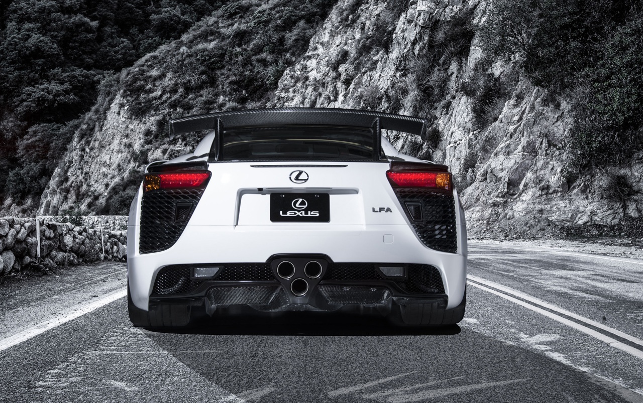 2013 Lexus Lfa Nurburgring Edition White Static Rear - Lexus Lfa Nurburgring Edition Back - HD Wallpaper 
