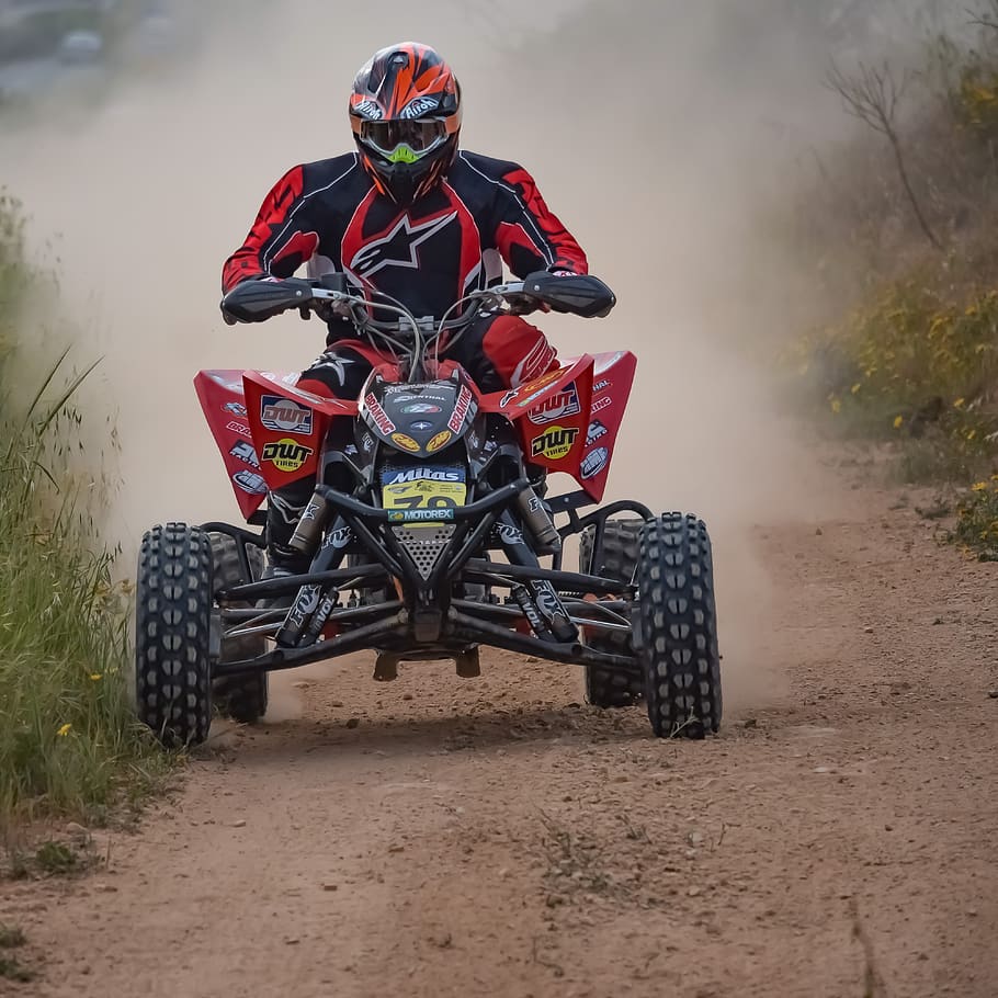 Soil, Vehicle, Competition, Hurry, Action, Quad, Bike, - HD Wallpaper 