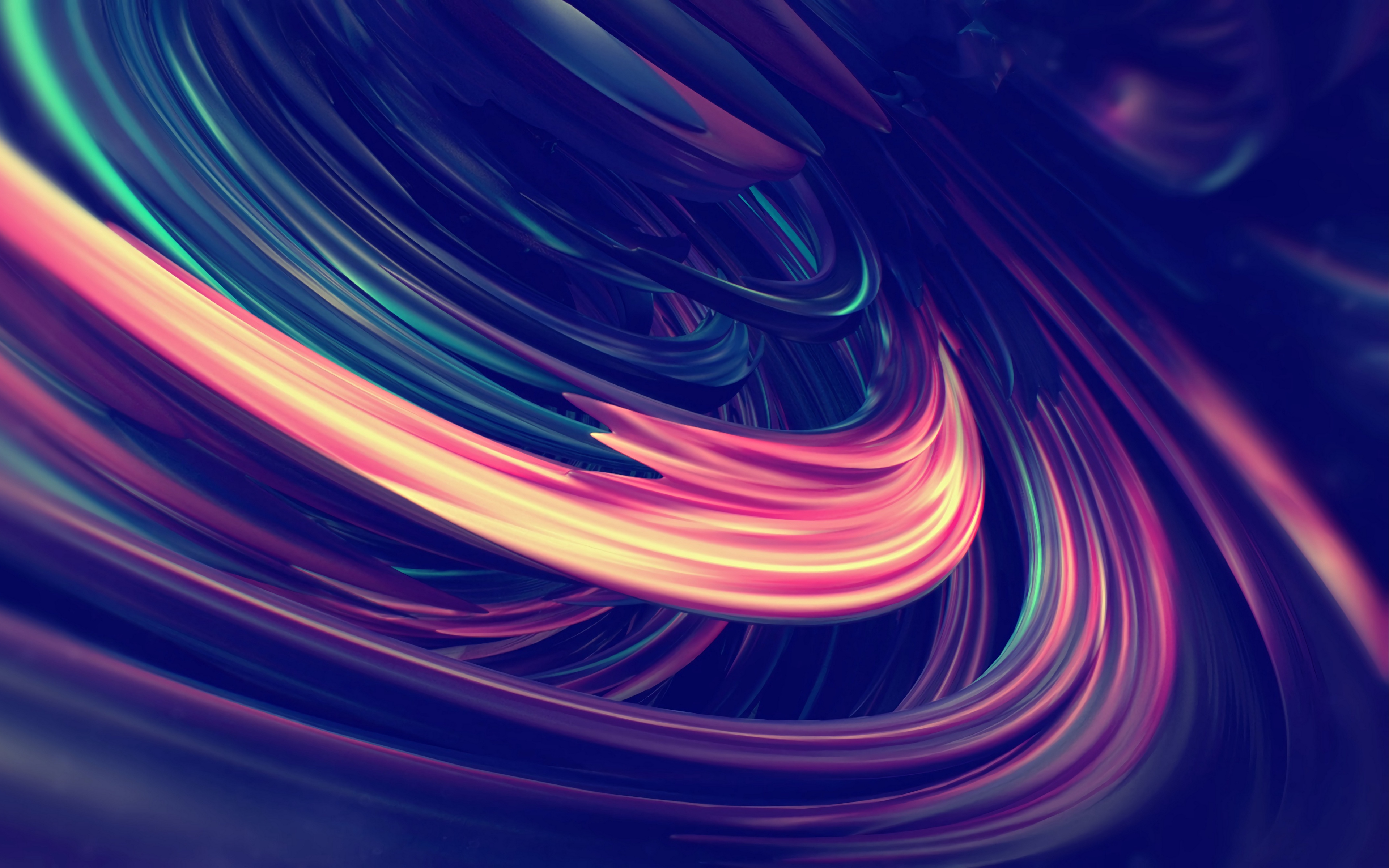 Wallpaper Abstraction, Colorful, Glow, Fractal, 3d - 3d Computer Graphics - HD Wallpaper 