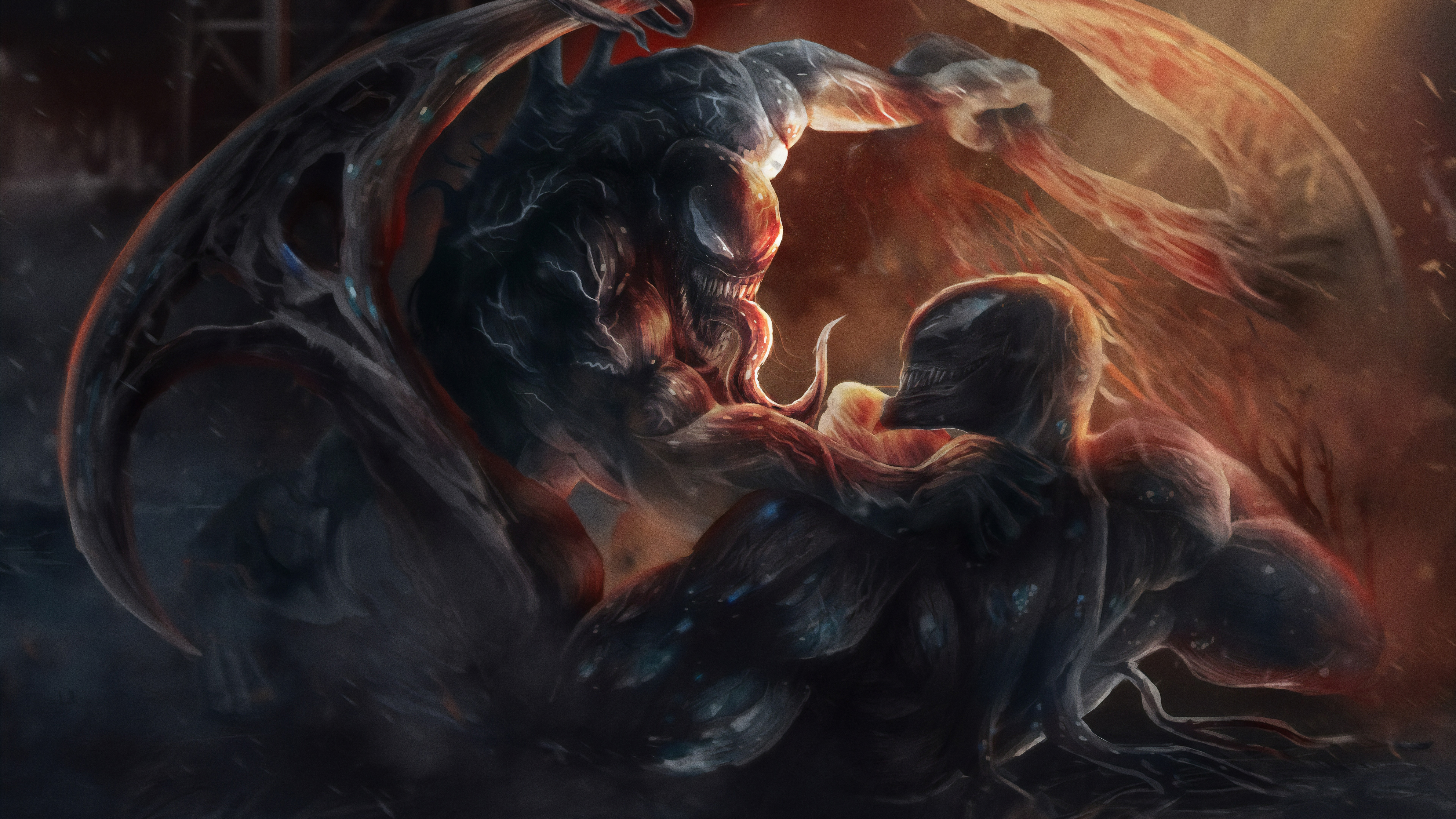 Venom Vs Riot Artwork 4k 8k Wallpapers - Venom Vs Riot Art - HD Wallpaper 