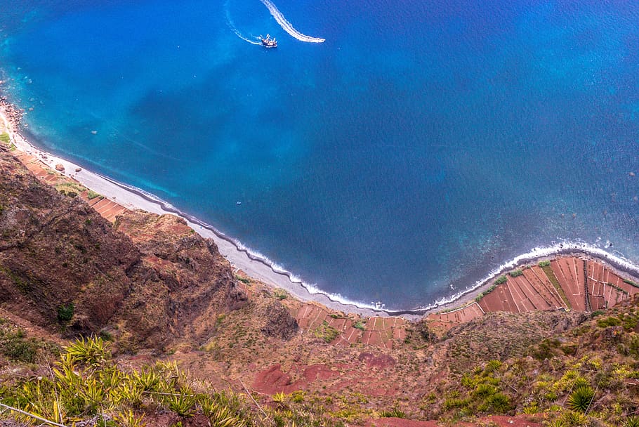 Câmara De Lobos City, Wood Island, Costa, Cable, Hdr, - HD Wallpaper 