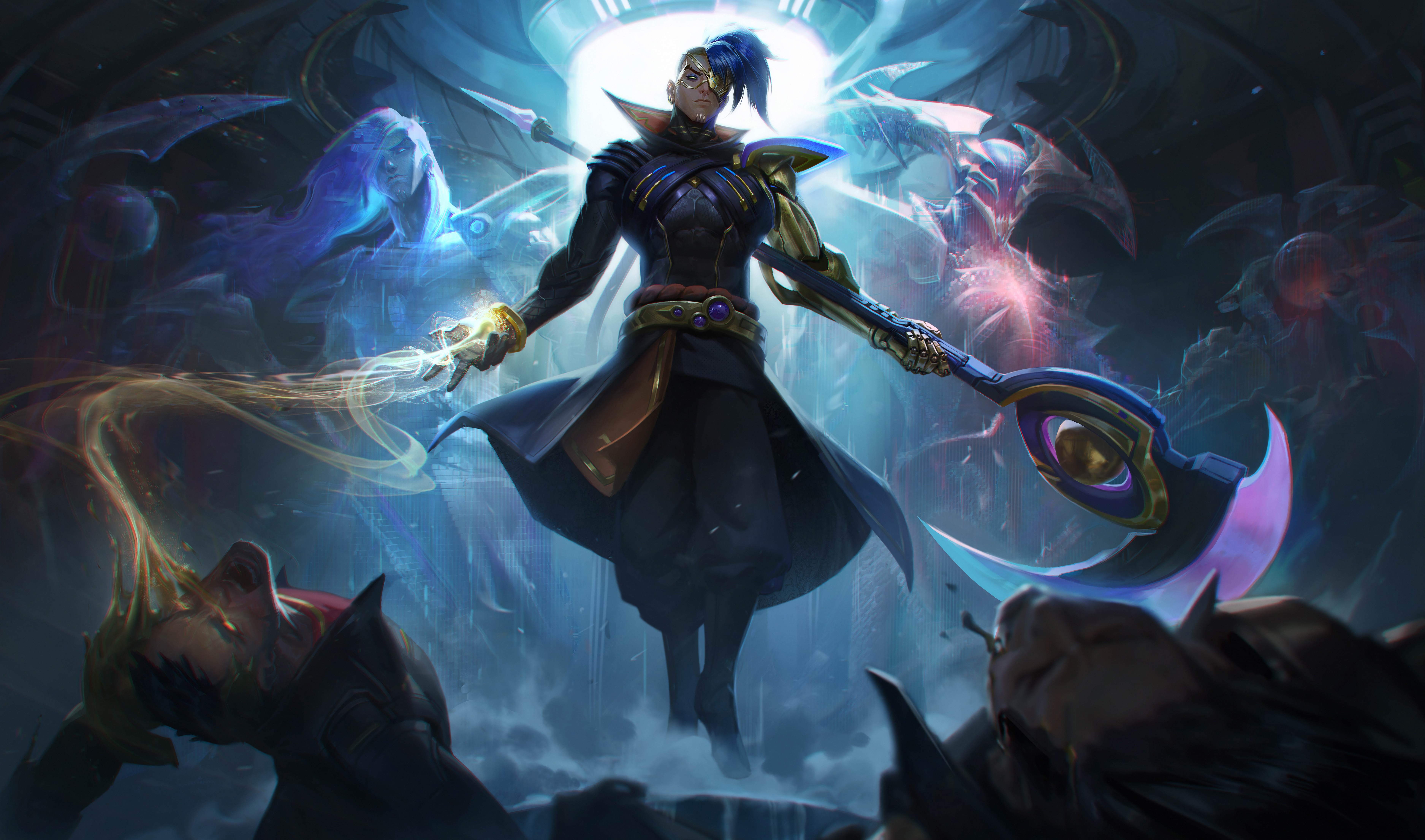 Odyssey Kayn Splash Art Hd 4k 6k Wallpaper Background - League Of Legends Odyssey Kayn - HD Wallpaper 