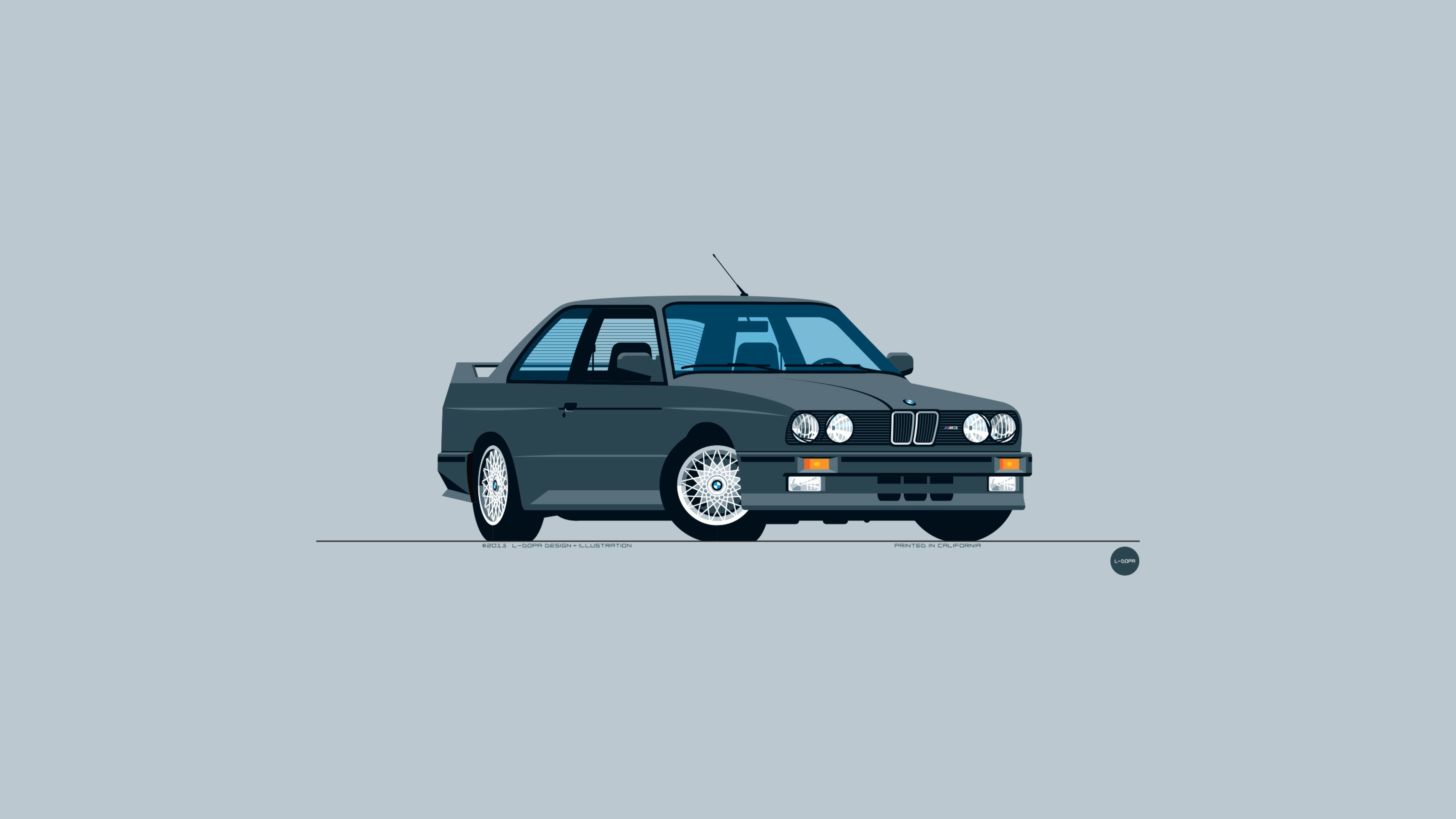 4k Wallpaper Car Minimalistic - HD Wallpaper 