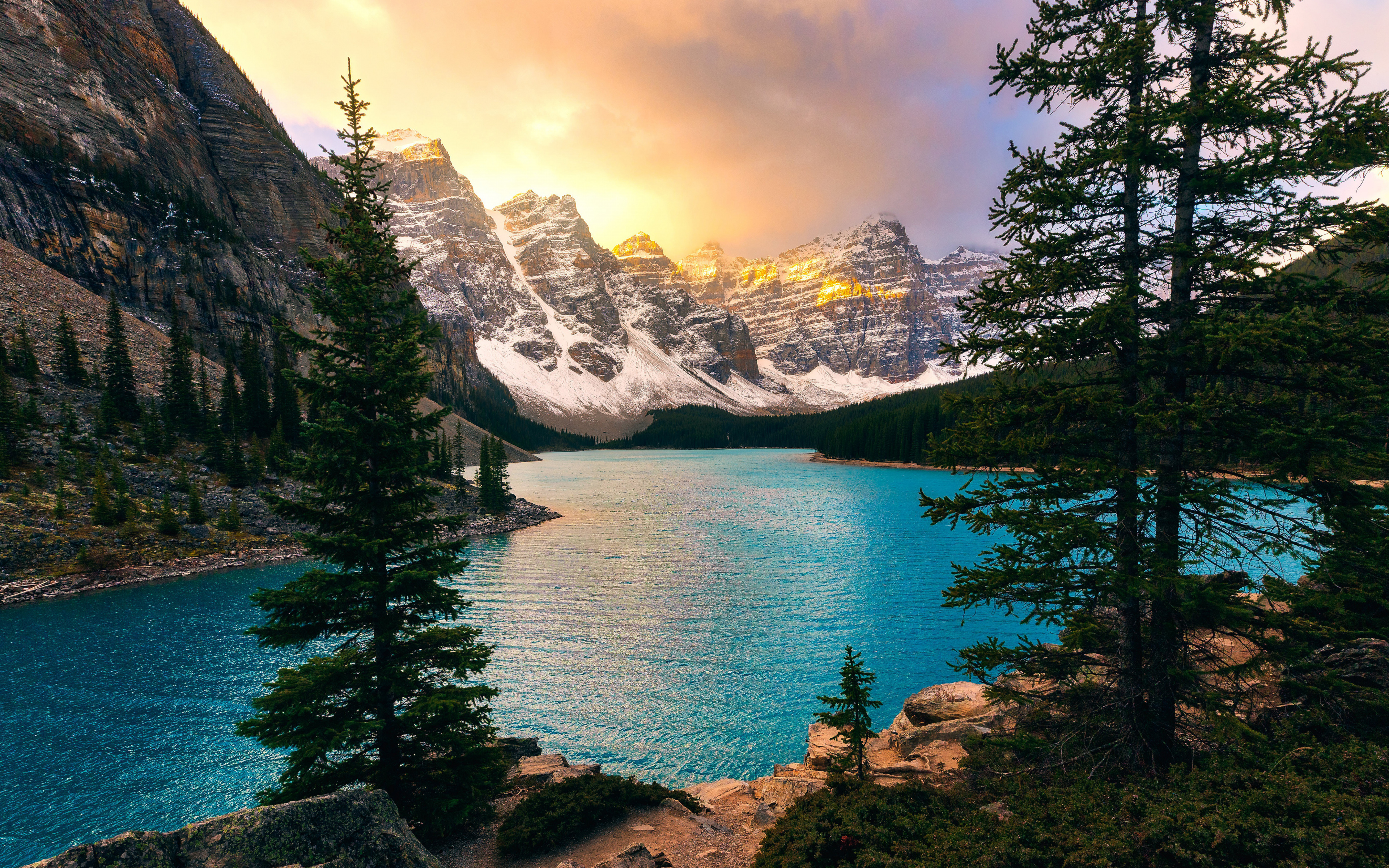 Moraine Lake - HD Wallpaper 