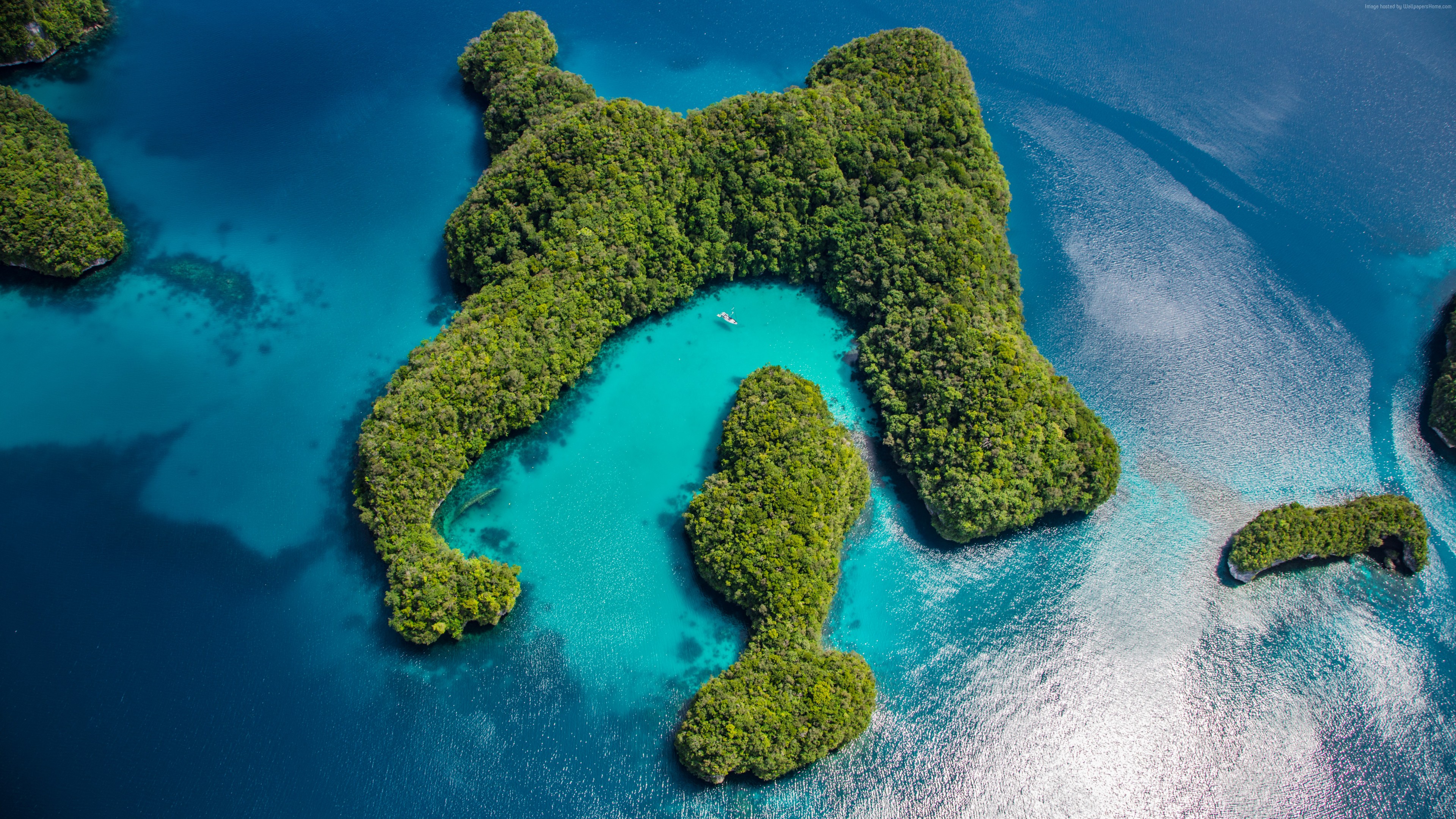 Wallpaper Palau, Philippines, Ocean, Islands, 8k, Nature - Palau Philippines - HD Wallpaper 