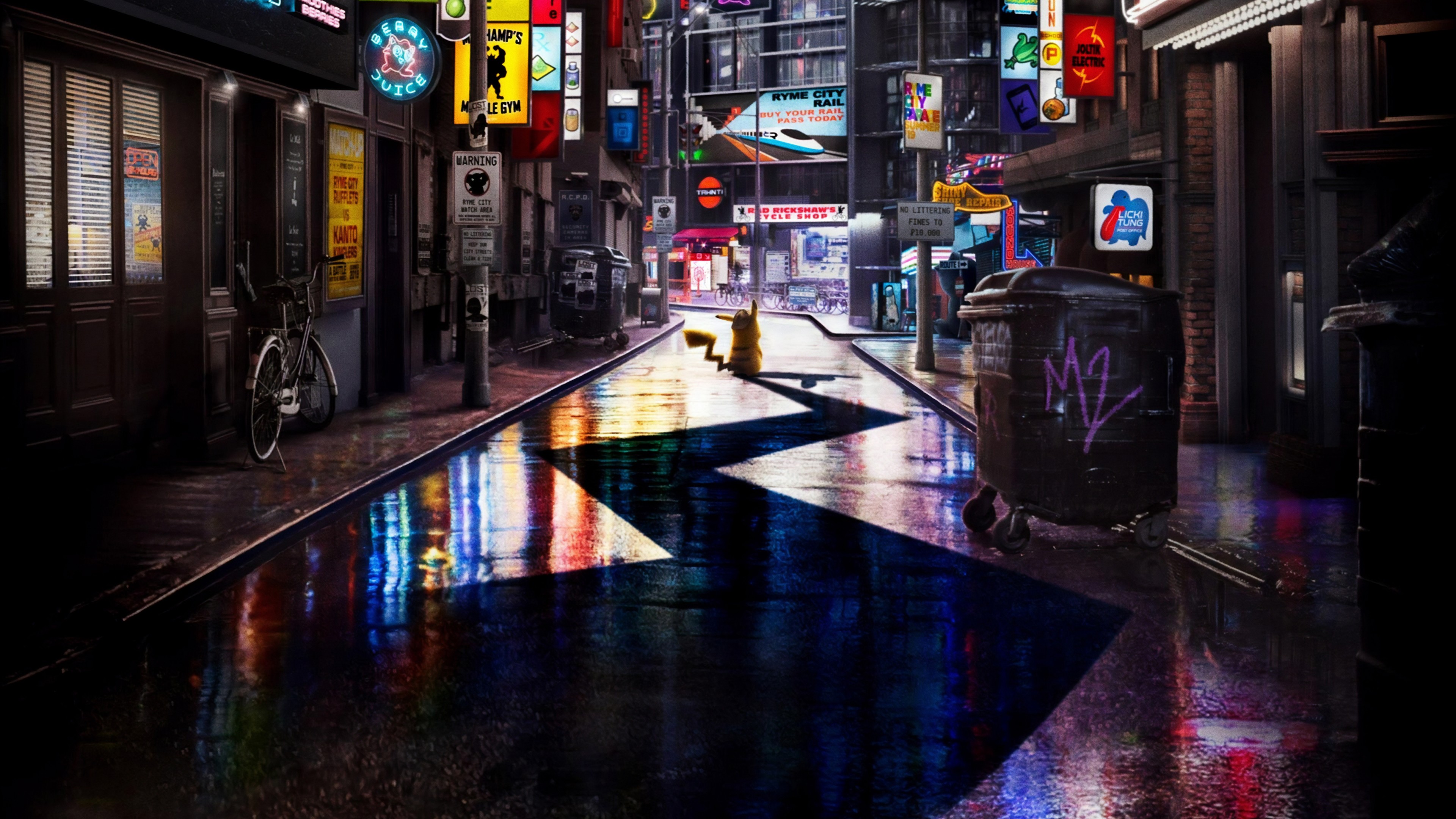 Pokemon Detective Pikachu Background - HD Wallpaper 
