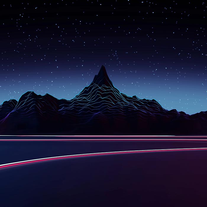 Highway Animated 4k Wallpaper Engine - Retro Wave 2560 X 1440 - HD Wallpaper 