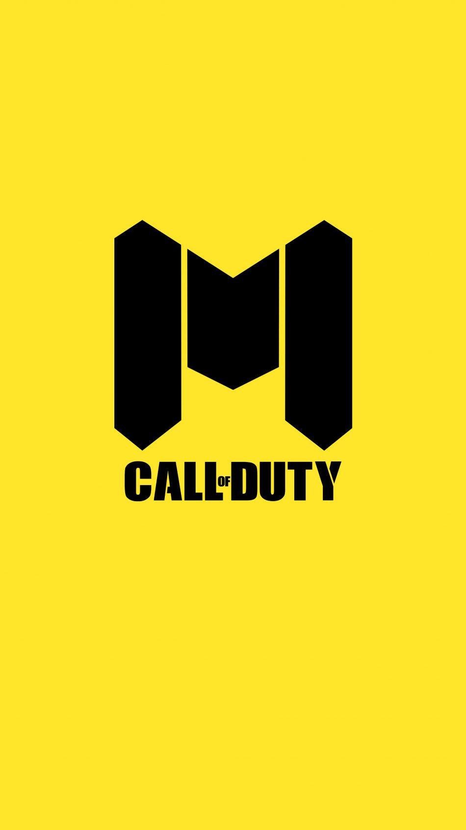 Call Of Duty Mobile Logo Yellow Background 4k Ultra - Ultra Hd Call Of Duty Wallpaper 4k - HD Wallpaper 