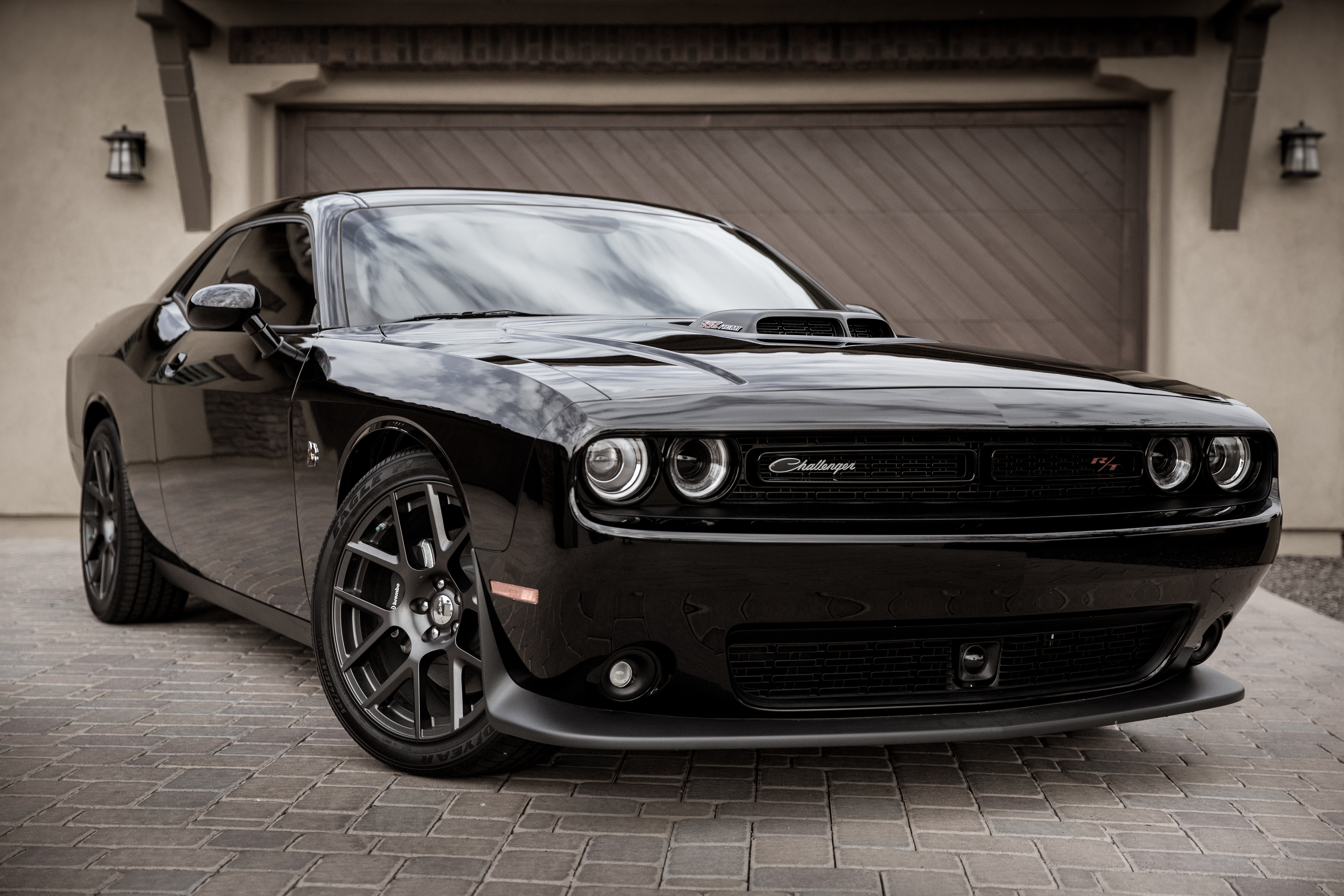 2018 Dodge Challenger Rt Black - HD Wallpaper 