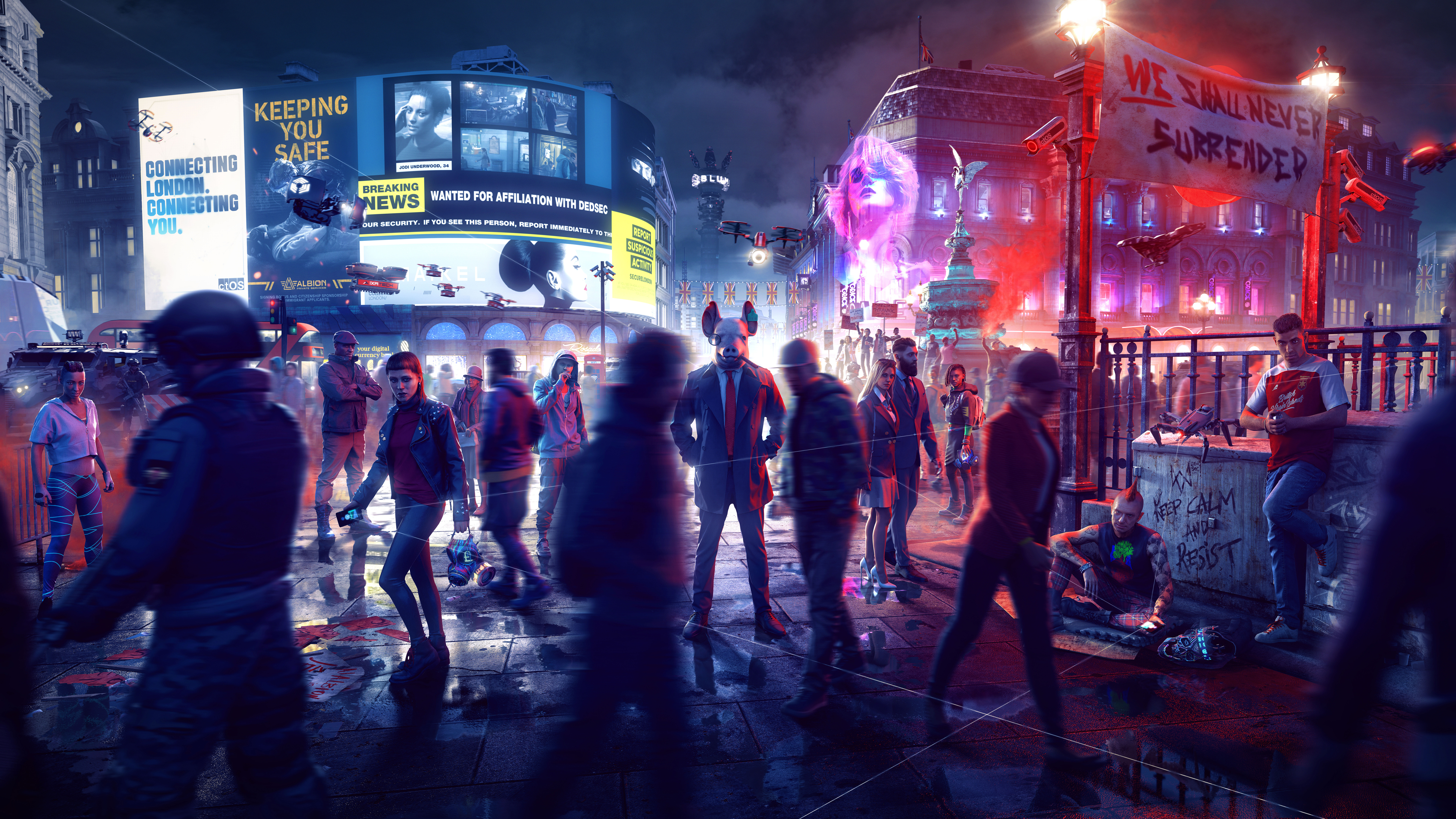 Watch Dogs Legion Wallpaper 4k - HD Wallpaper 