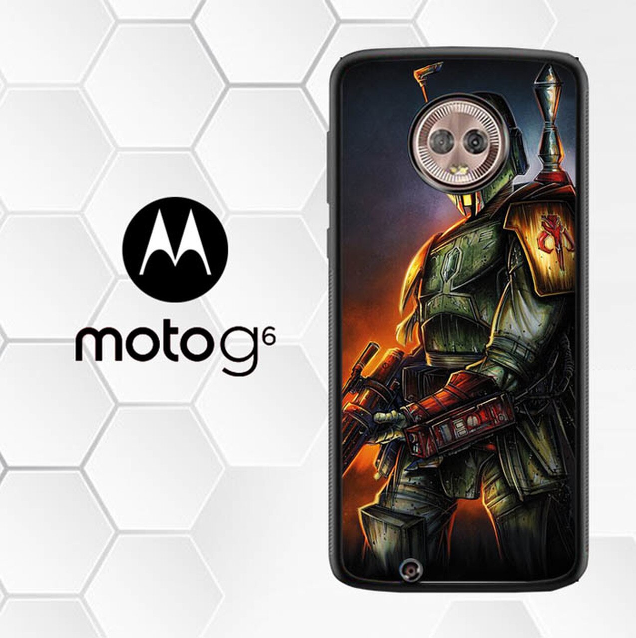 Boba Fett Moto G6 Star Wars Phone Case - HD Wallpaper 