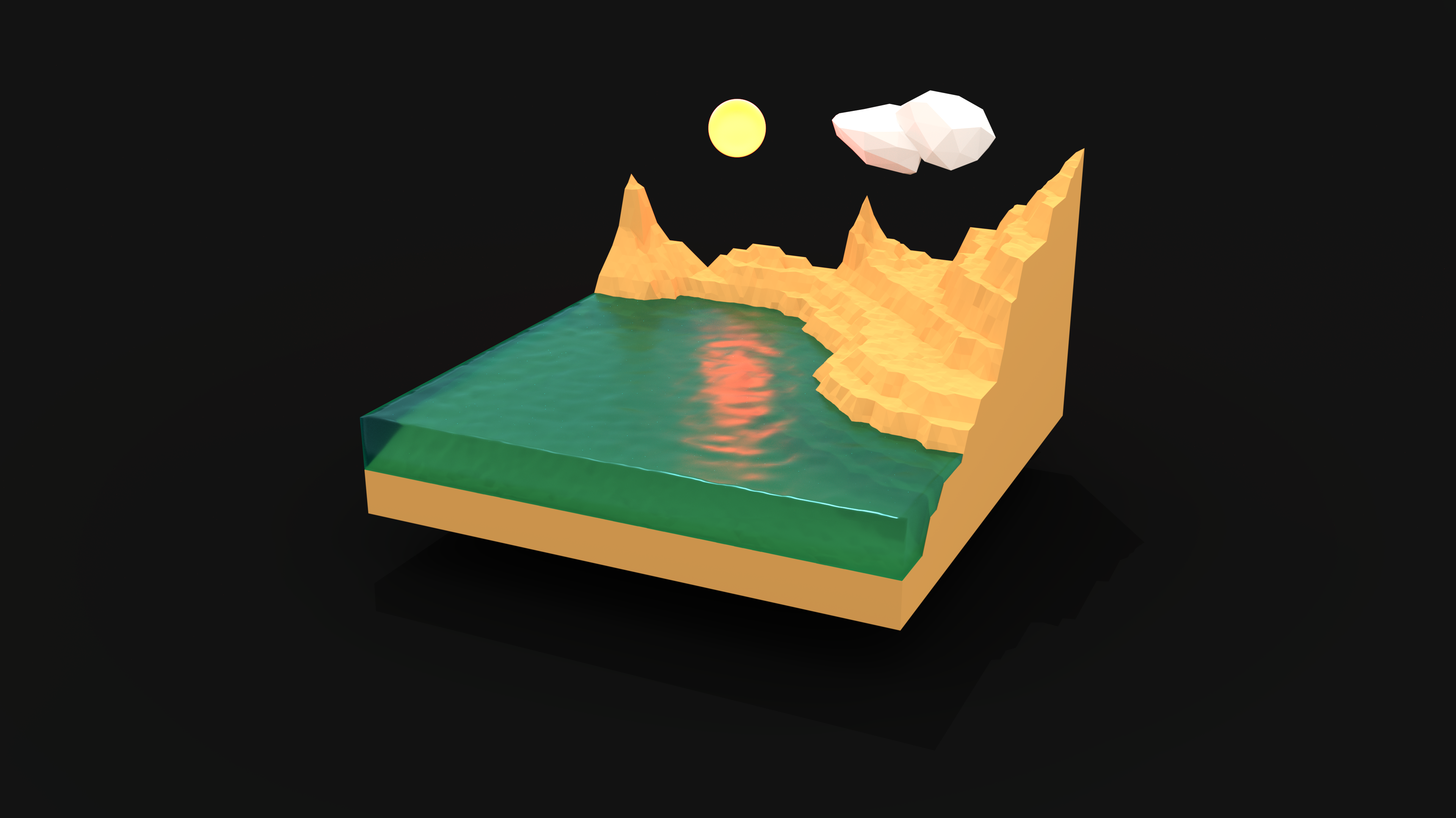 Insel2 - Illustration - HD Wallpaper 