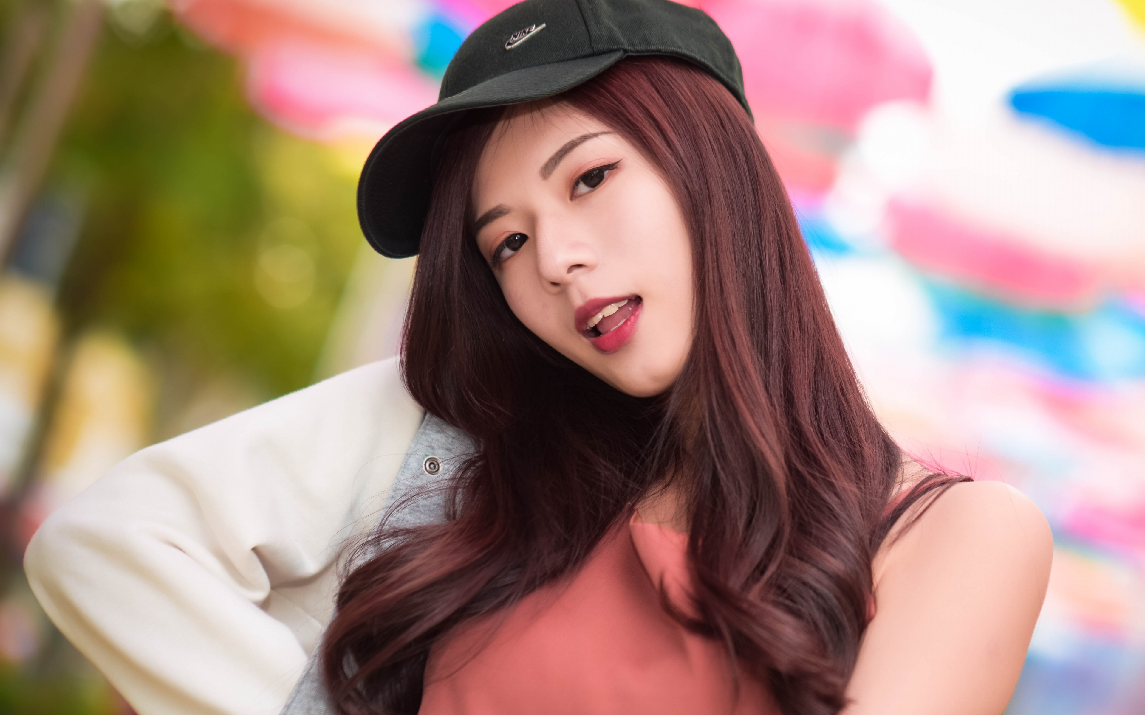 Beautiful, Baseball Cap, Asian Woman, Wallpaper - Asian Girl Wallpaper 4k - HD Wallpaper 