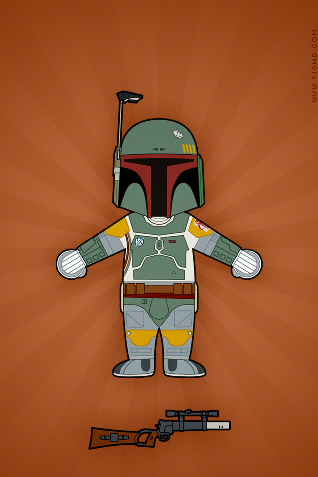 Boba Fett Wallpaper Iphone - Robot - HD Wallpaper 