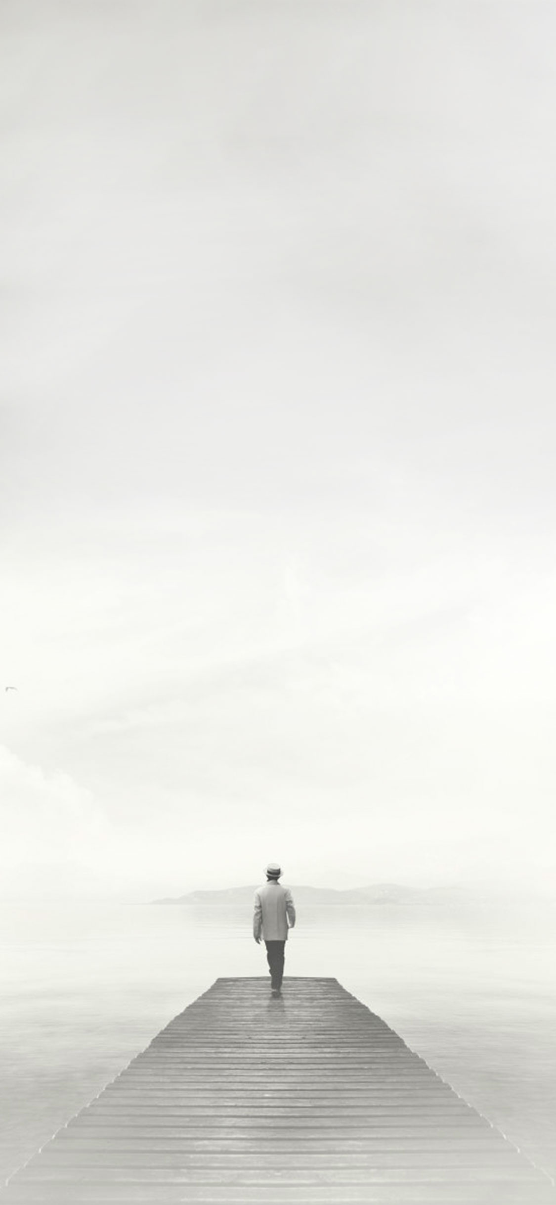 Back View Of Gentleman - Monochrome - HD Wallpaper 