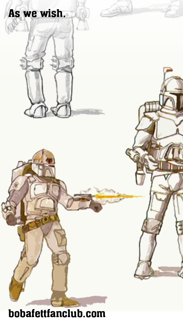 Boba Fett Concept Art - HD Wallpaper 