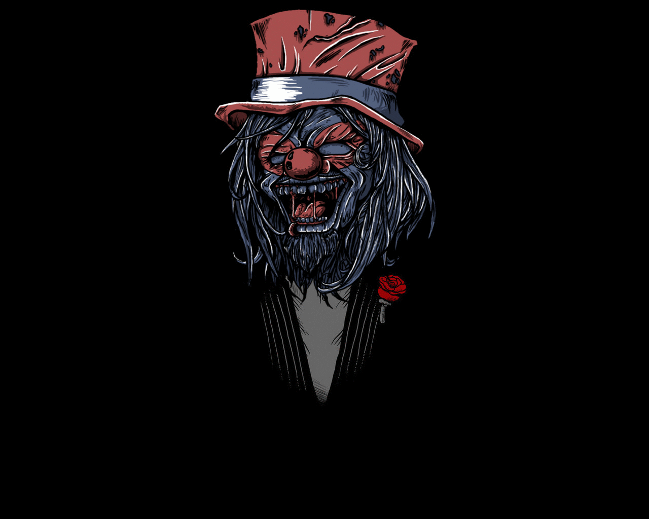 Awesome Scary Clown Free Background Id - Illustration - HD Wallpaper 