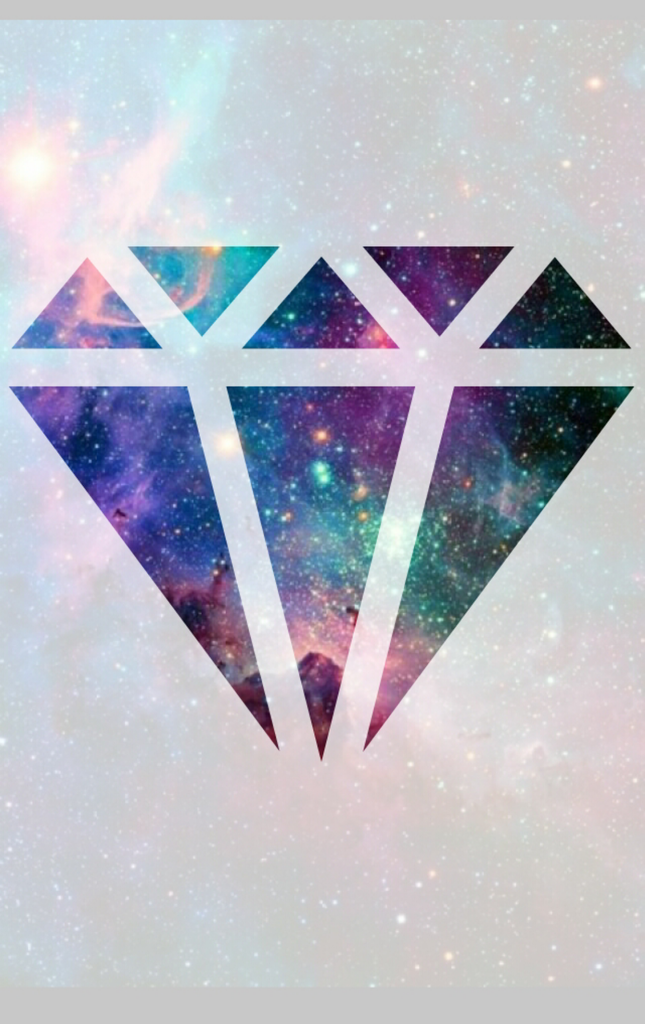 Galaxy, Diamond, And Wallpaper Image - Galaxy Diamond Transparent - HD Wallpaper 