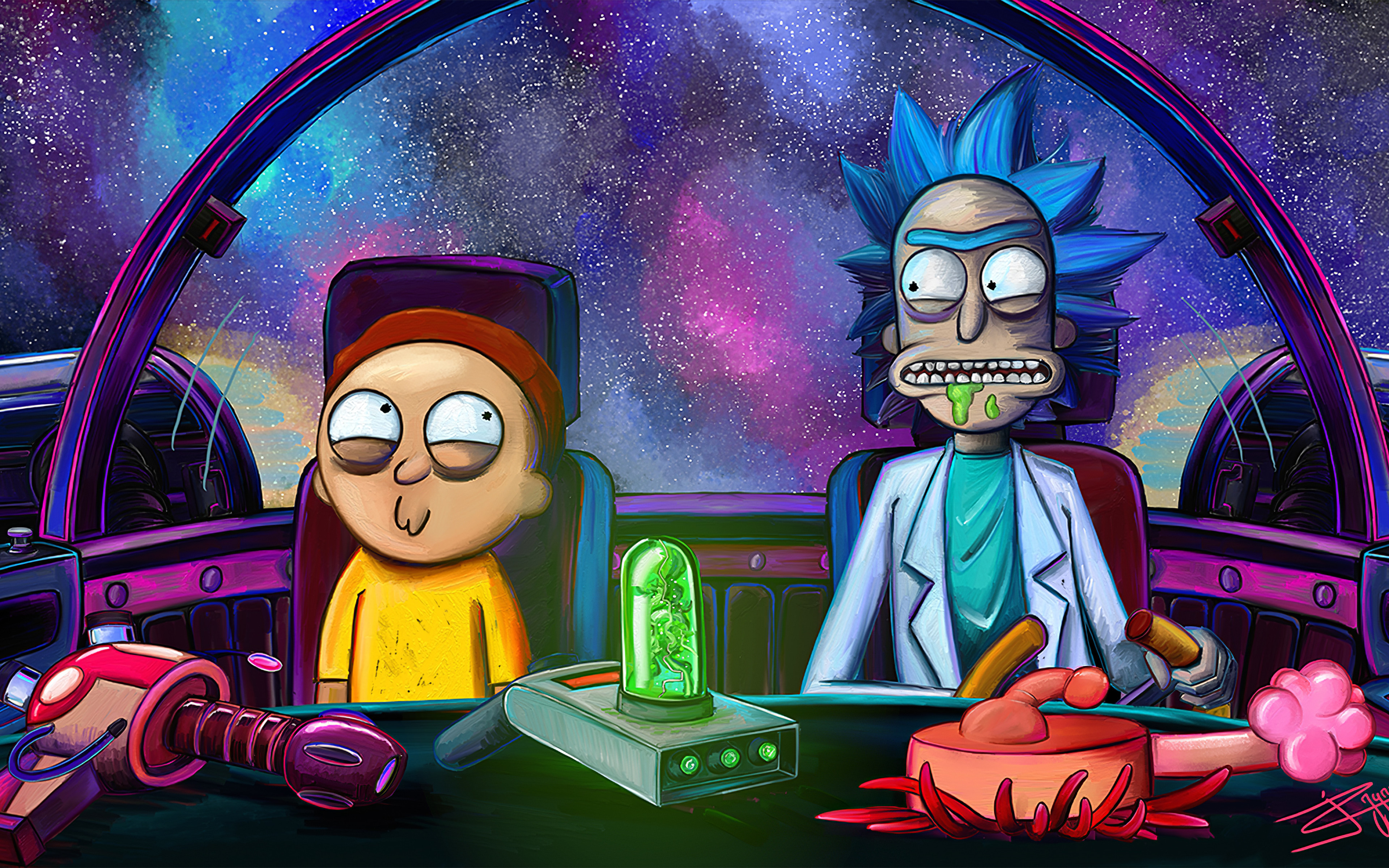 4k Rick And Morty - HD Wallpaper 