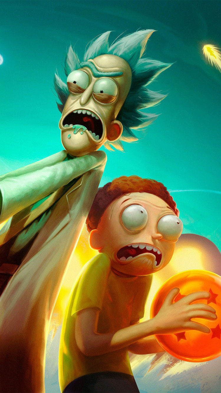 Rick And Morty Dragon Ball Z - HD Wallpaper 