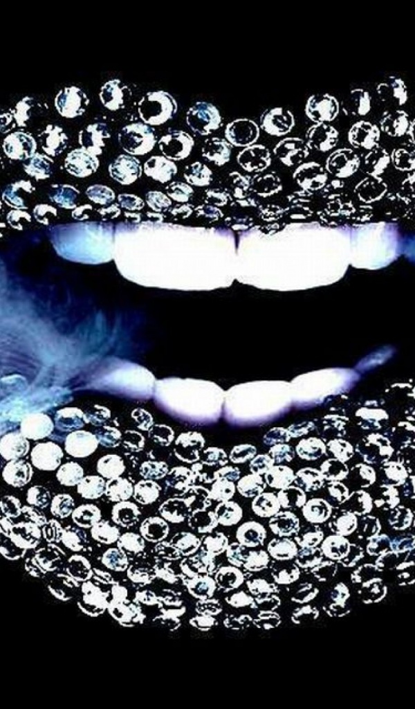 Bling Lips - HD Wallpaper 