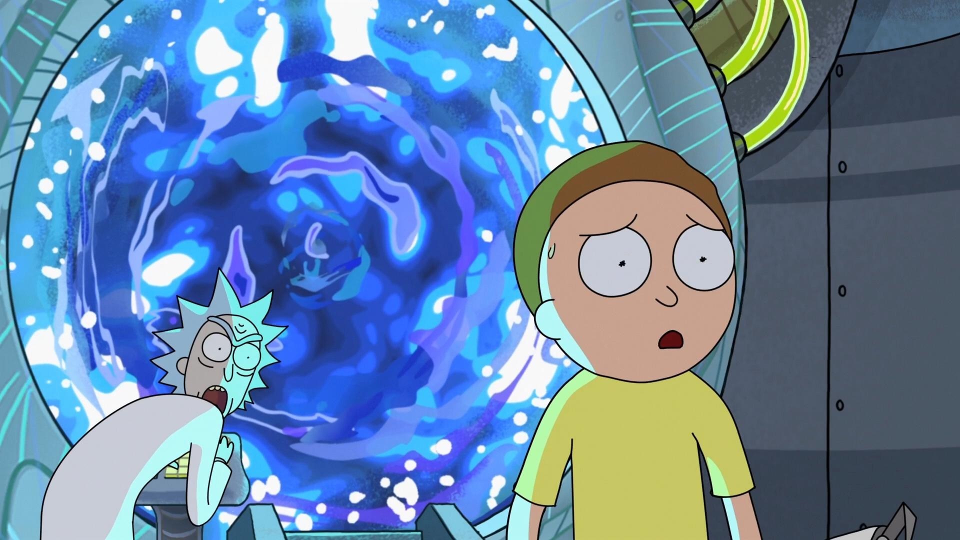 Rick And Morty Blue - HD Wallpaper 
