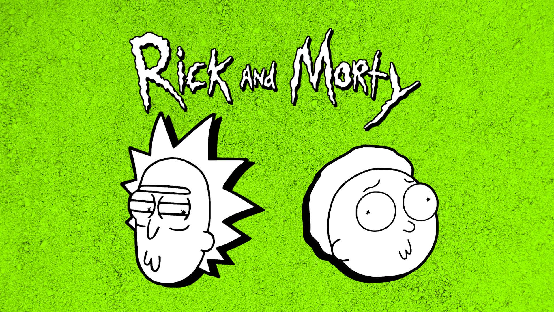 Rick And Morty Green - HD Wallpaper 