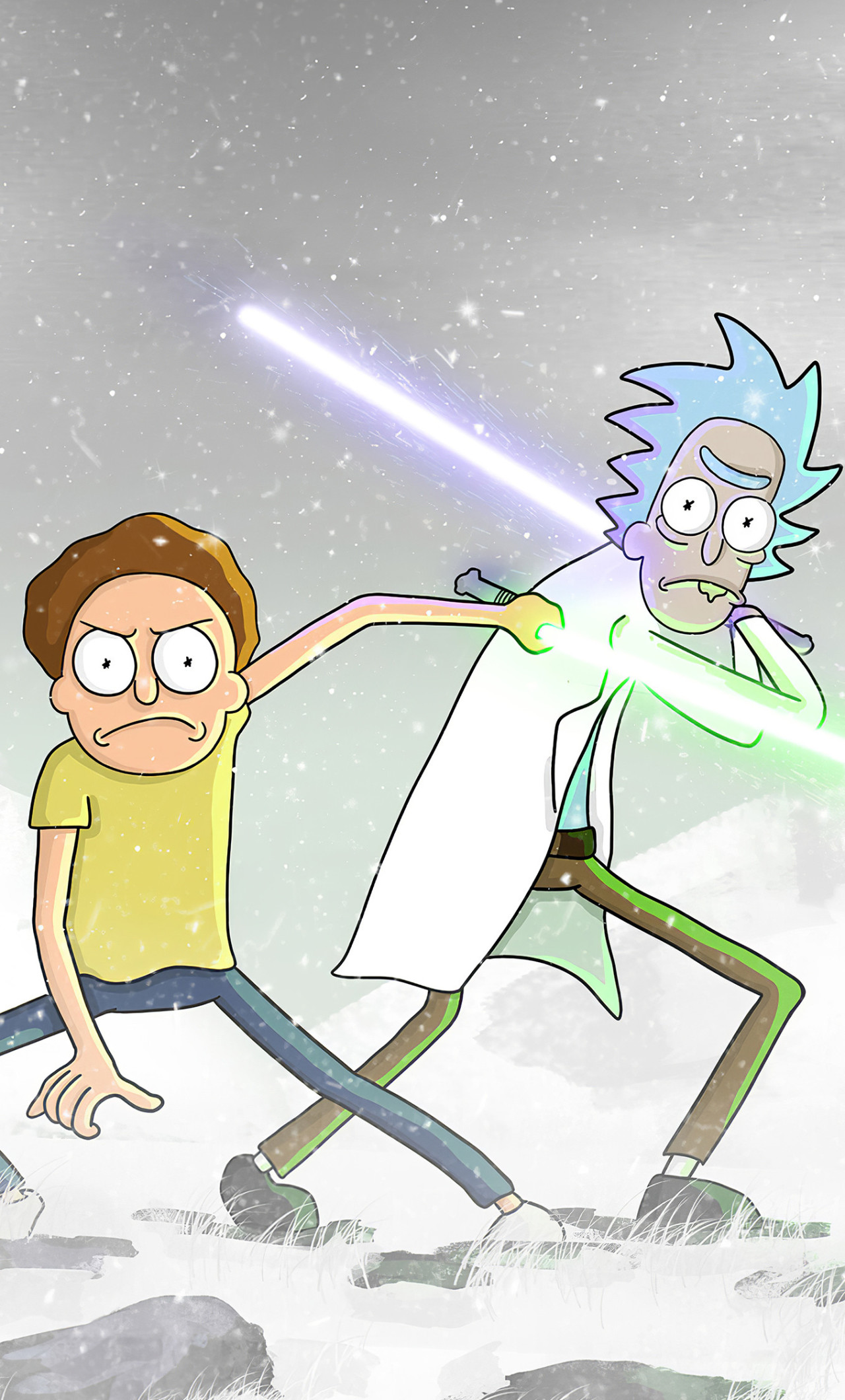 Rick And Morty Star Wars - HD Wallpaper 