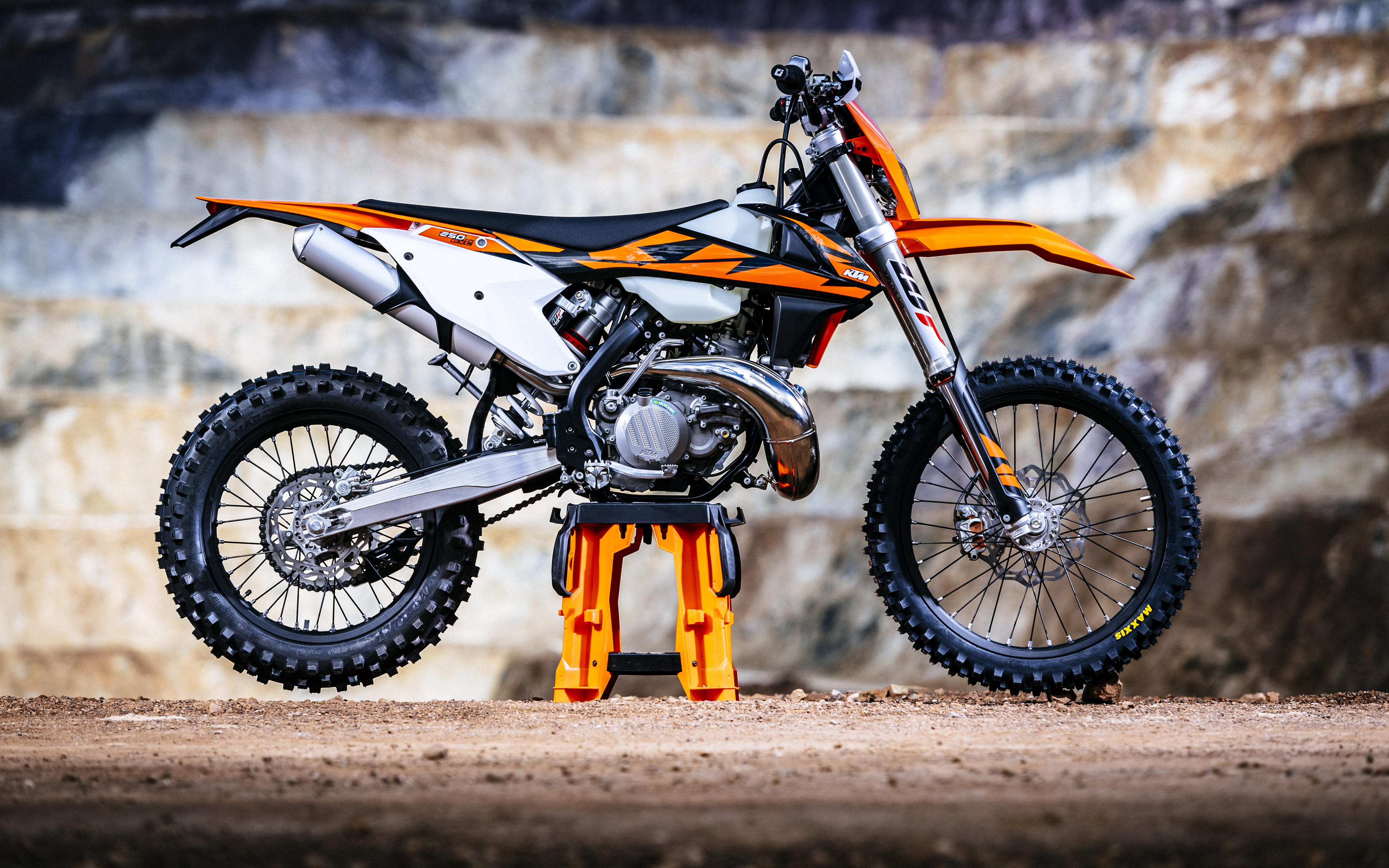 Ktm Exc Tpi, 4k, Motocross, 2018 Bikes, Ktm - Ktm Exc 300 Tpi - HD Wallpaper 