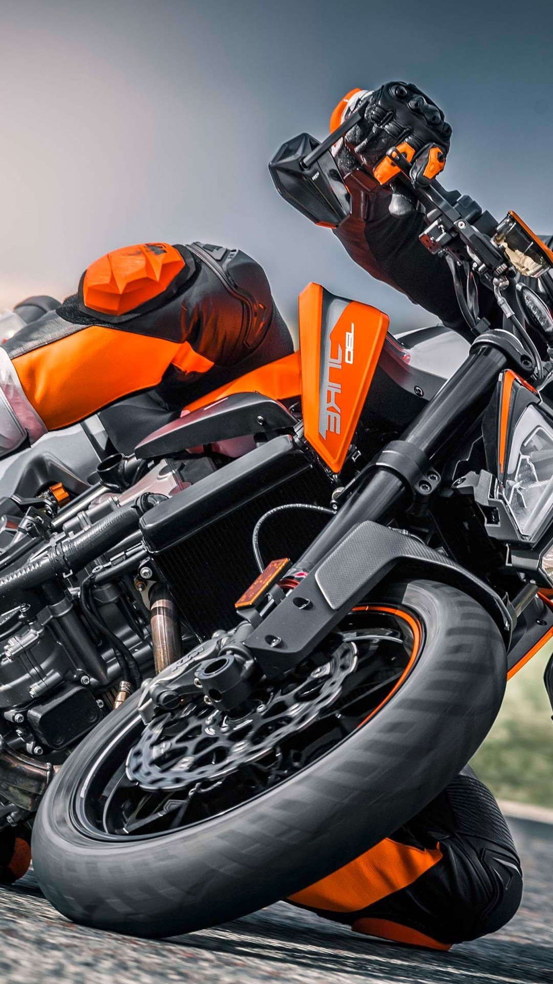 Ktm 790 Duke, Orange, Motorcycle - Ktm Duke 390 Wallpaper 4k - HD Wallpaper 