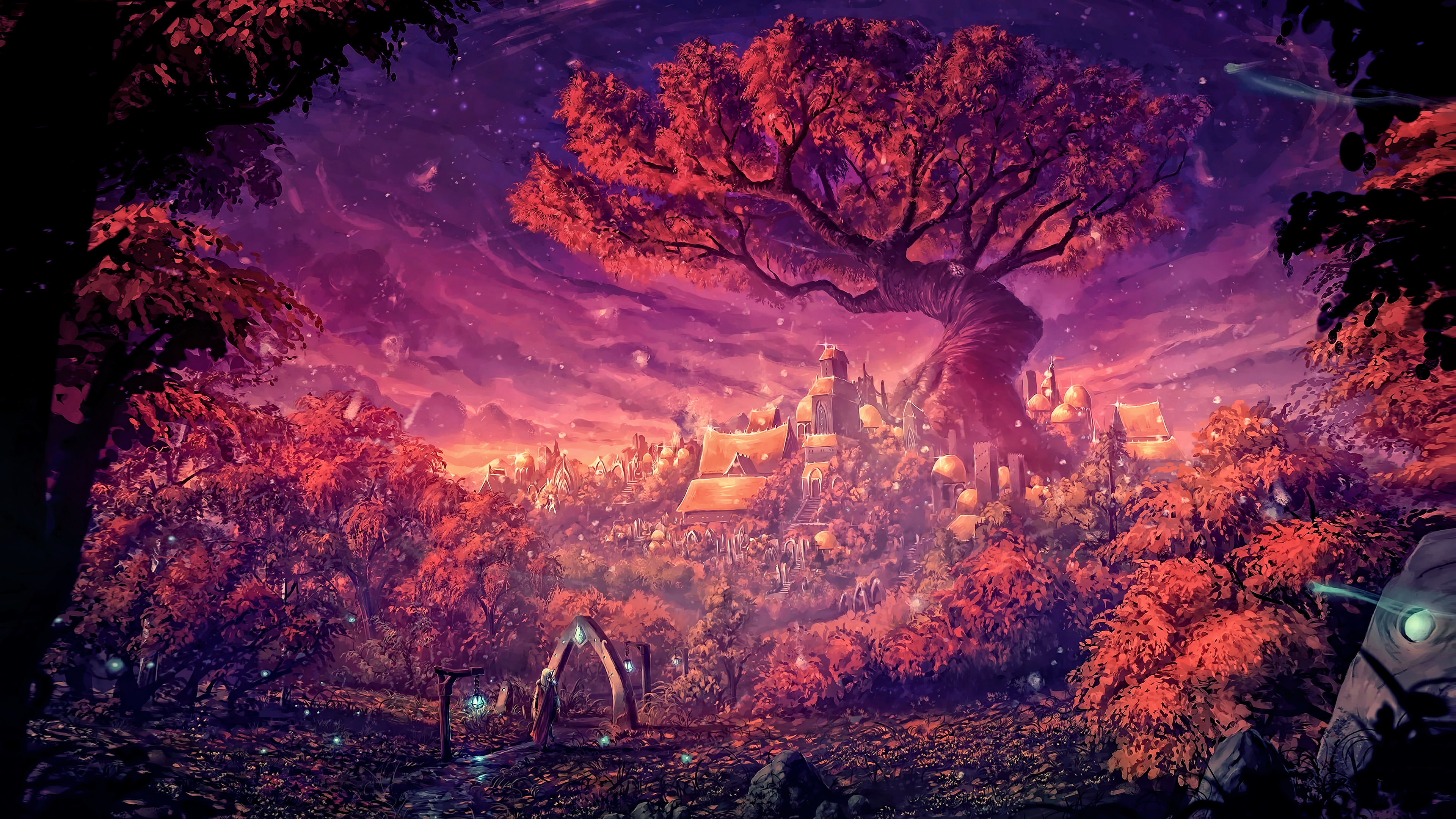Fantasy Forest - HD Wallpaper 