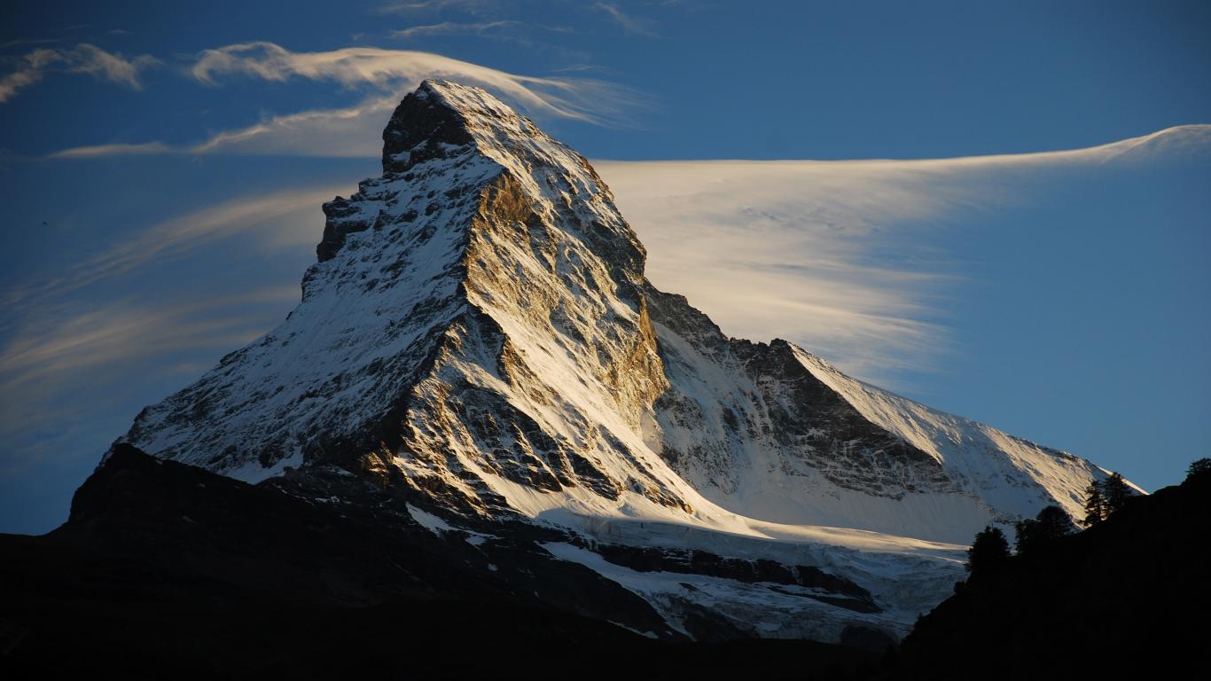 Beautiful Matterhorn Nature Mountain Wallpaper - Matterhorn - 1366x768  Wallpaper 