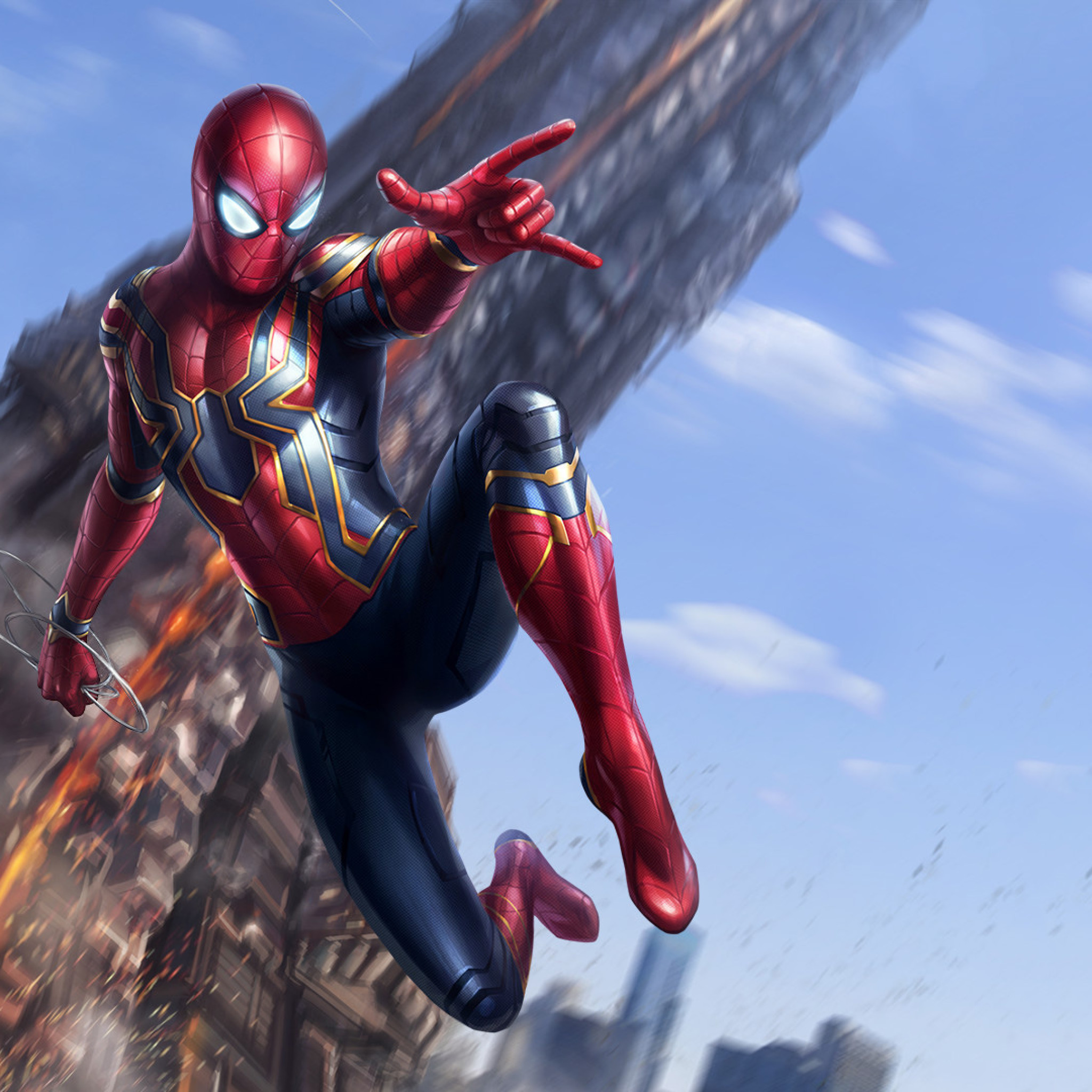 Infinity War Iron Spider - HD Wallpaper 