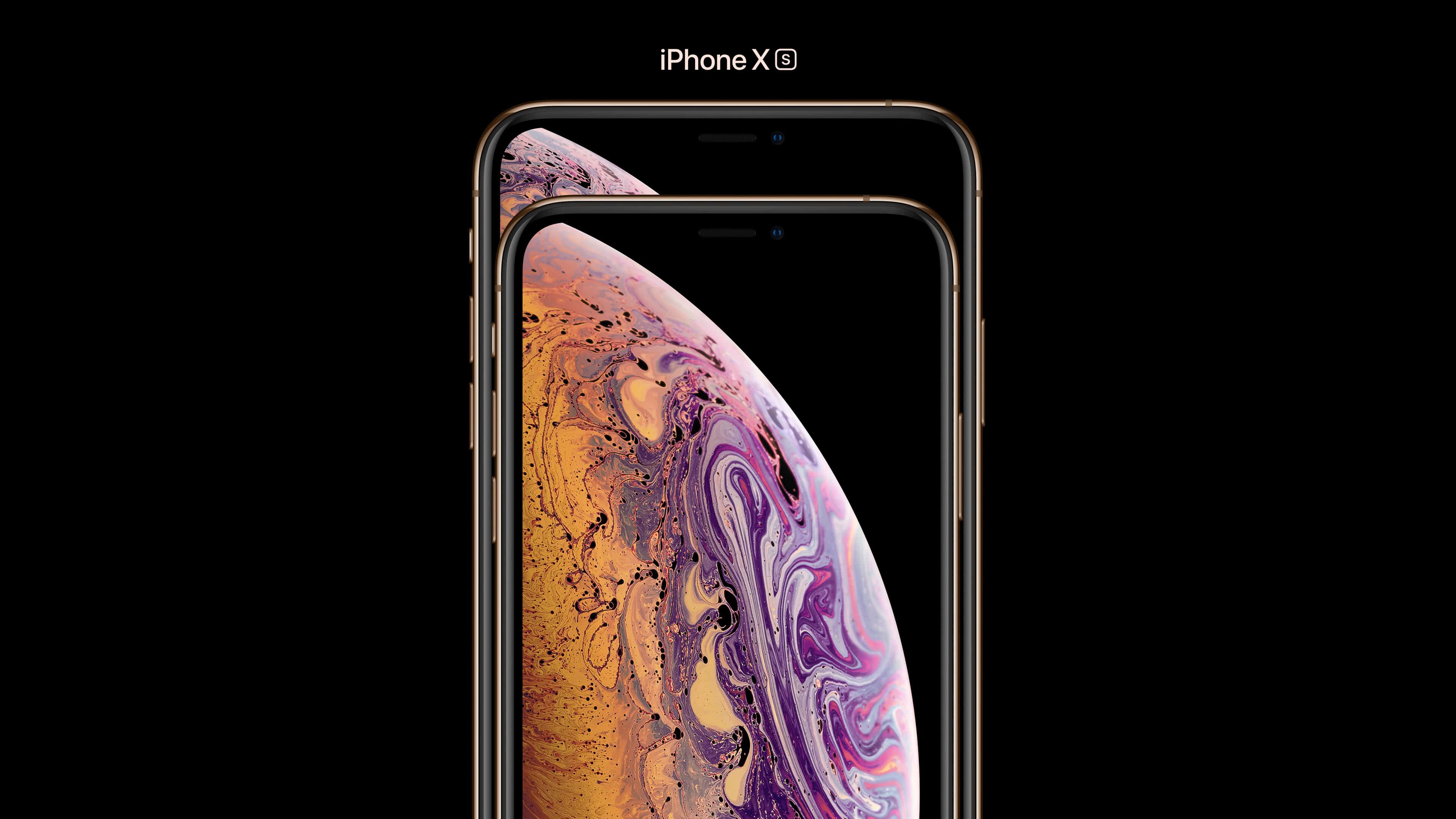 Apple Iphone Xs Max Gold Front Uhd 4k Wallpaper - Ultra Hd Wallpapers Iphone Xs Max 4k - HD Wallpaper 