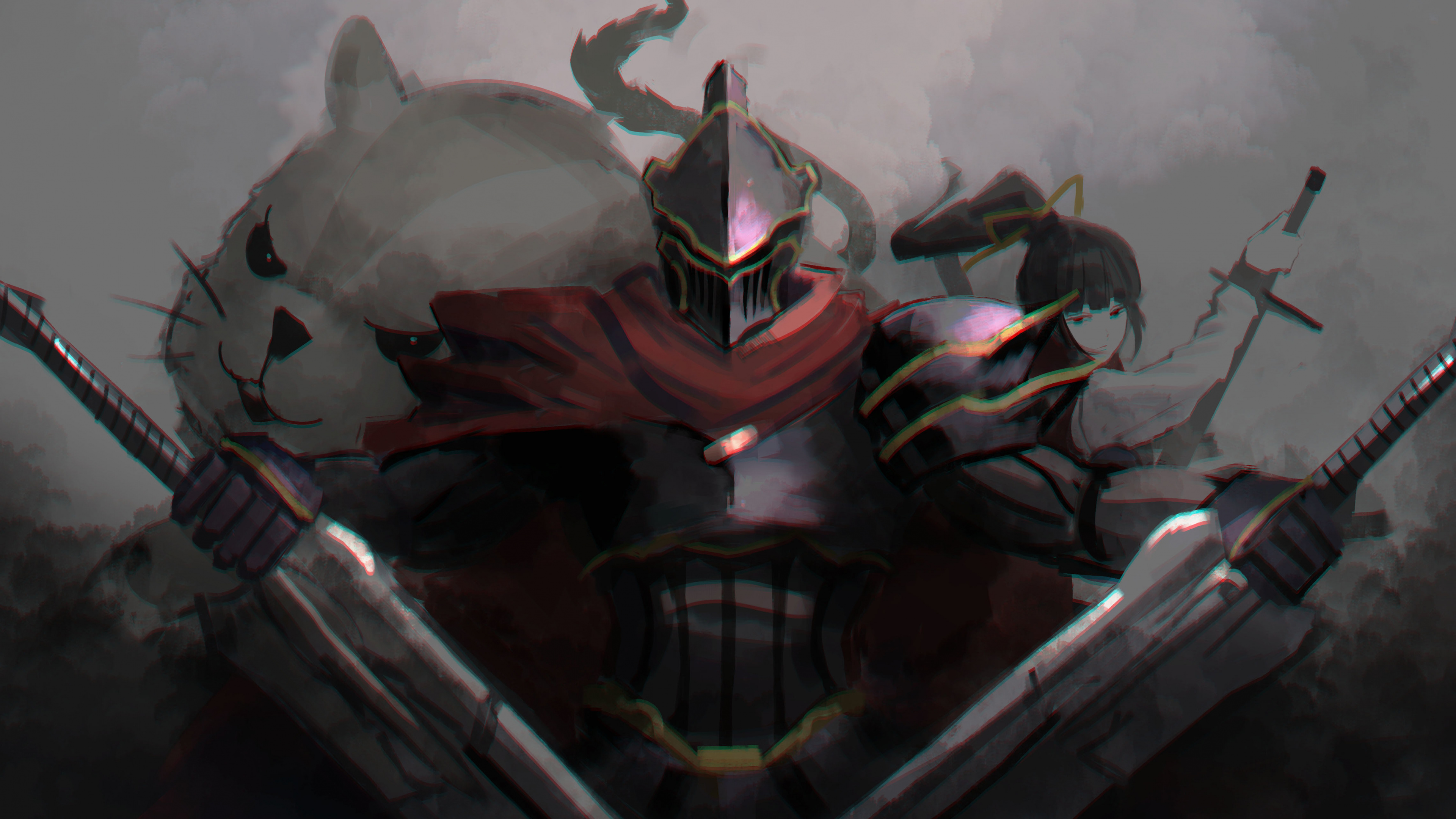 Overlord, Anime, Armour Suit, Warrior, Dark, Wallpaper - Anime Epic Wallpaper Overlord - HD Wallpaper 