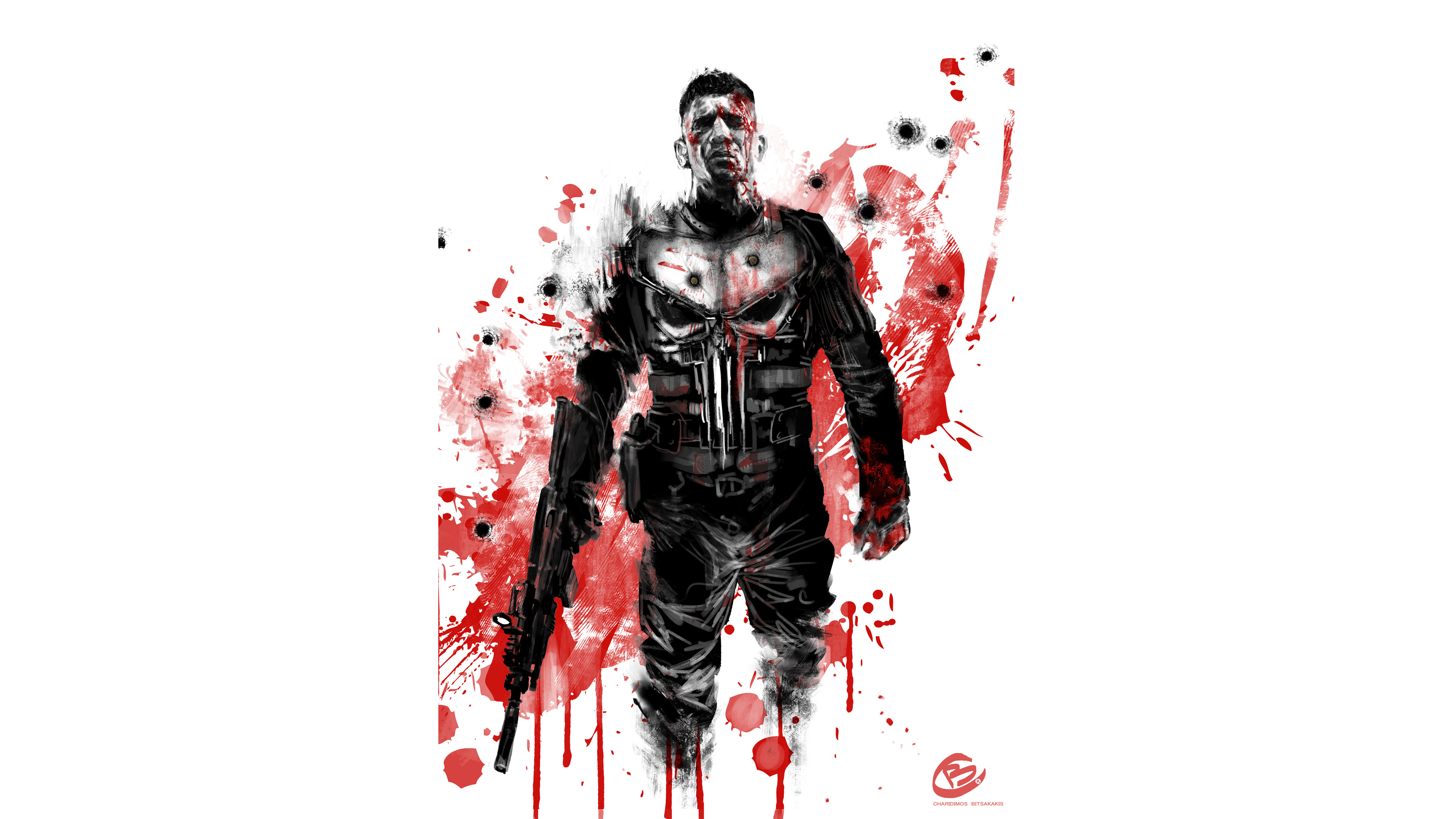 Punisher Art - HD Wallpaper 