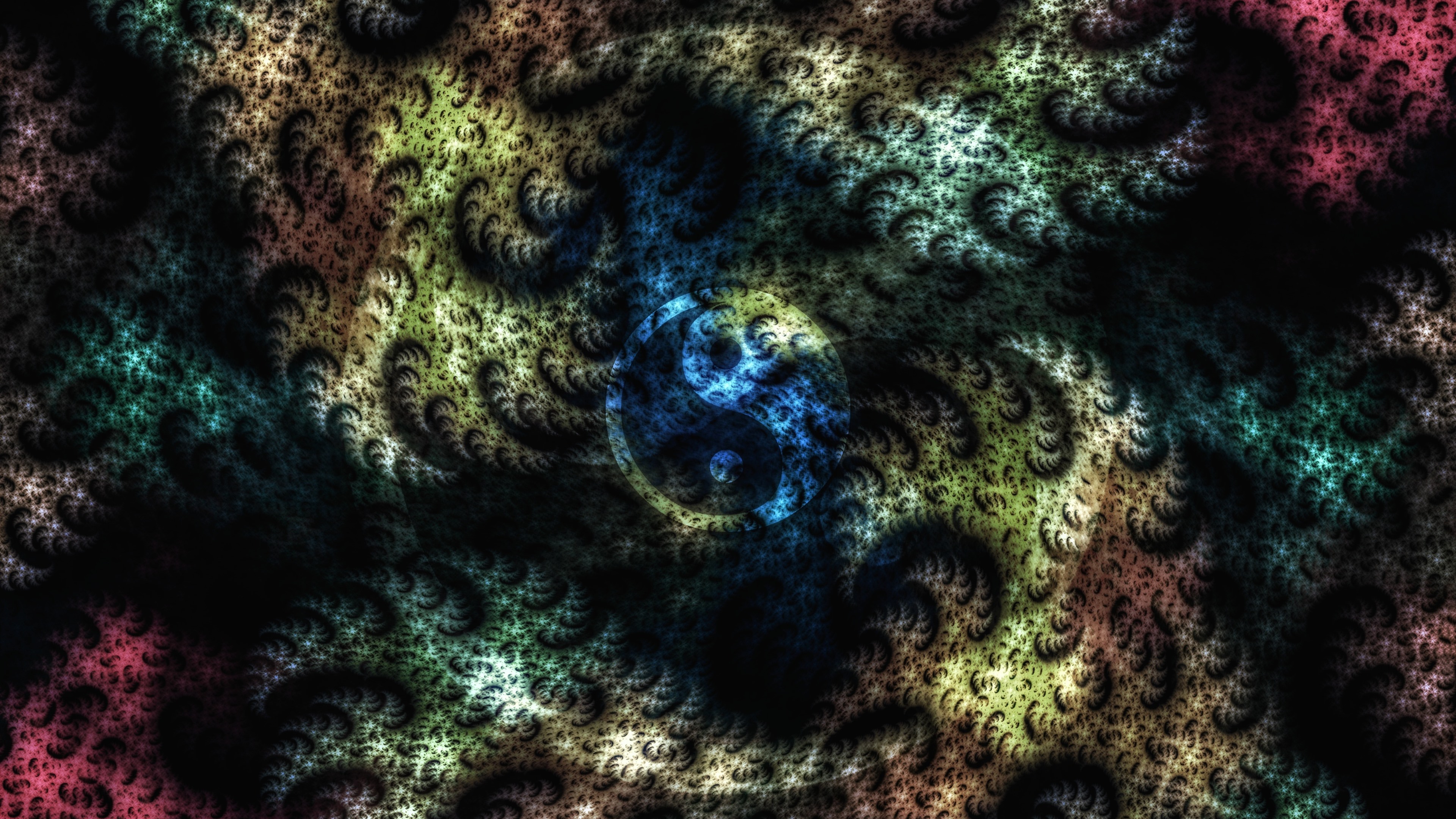 Wallpaper Creative Picture, Yin Yang, Fantasy Art - Yin Yang - HD Wallpaper 