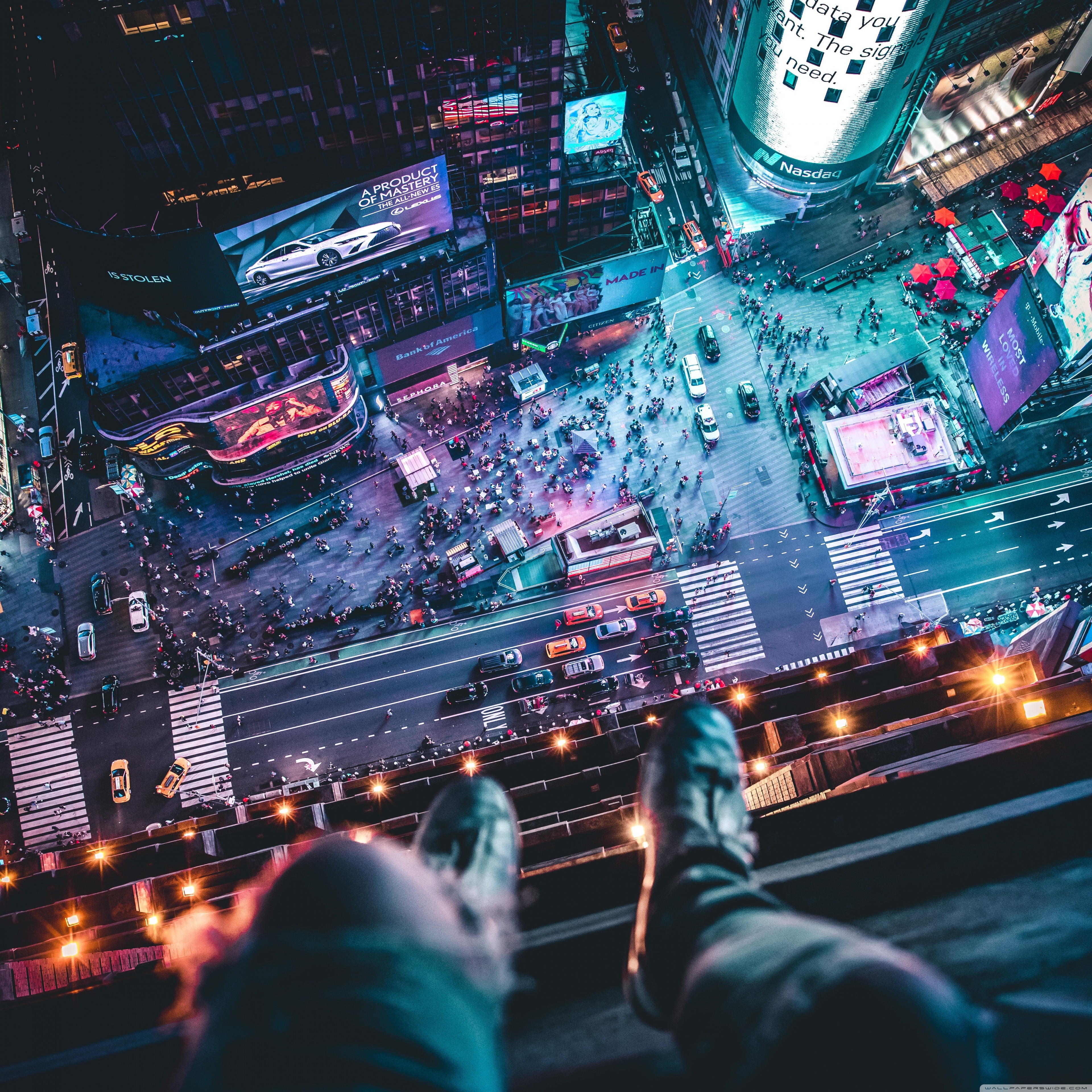 Times Square Night Wallpaper 4k - HD Wallpaper 