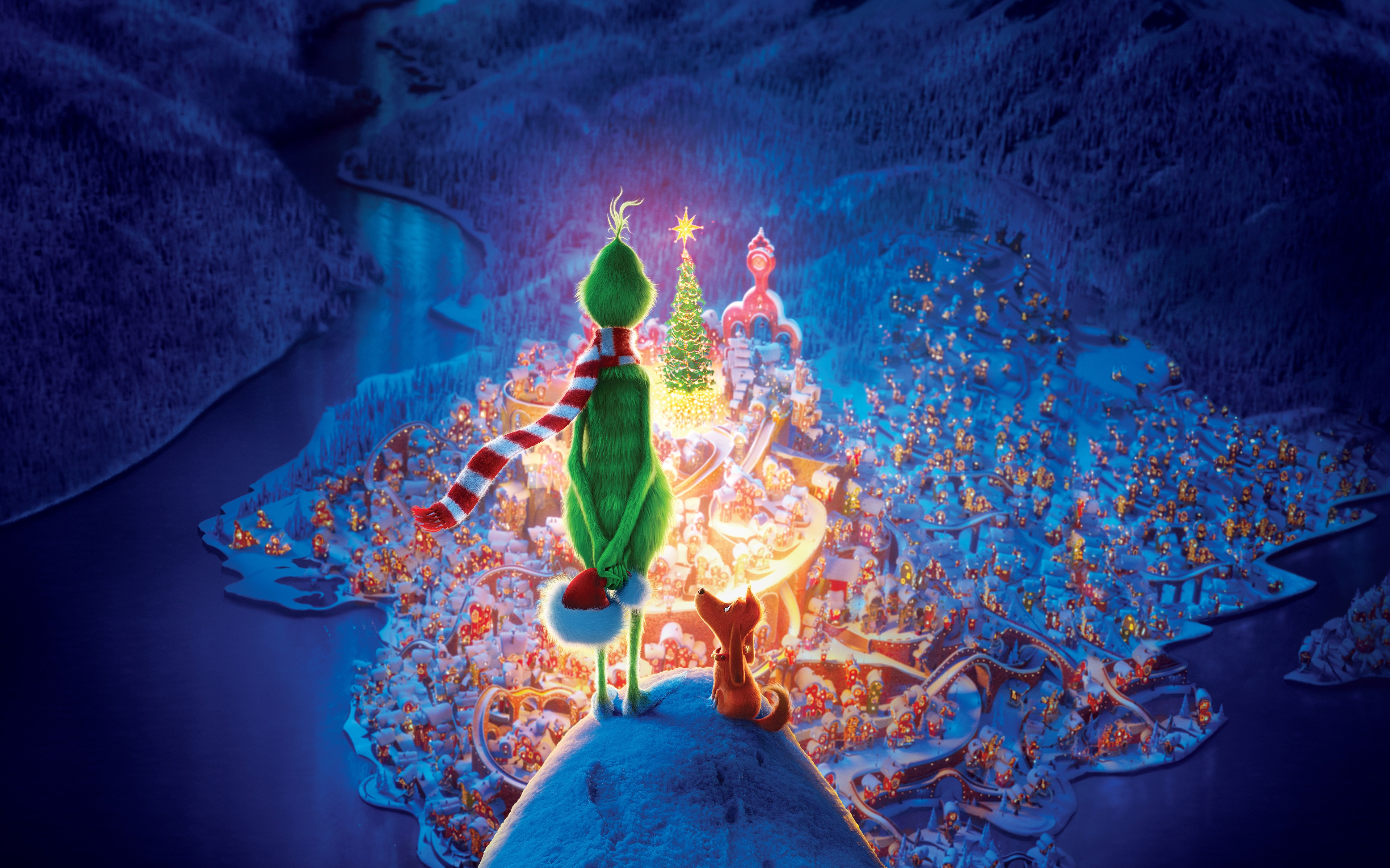 The Grinch 2018 Animation Movie 4k Poster Wallpaper - HD Wallpaper 
