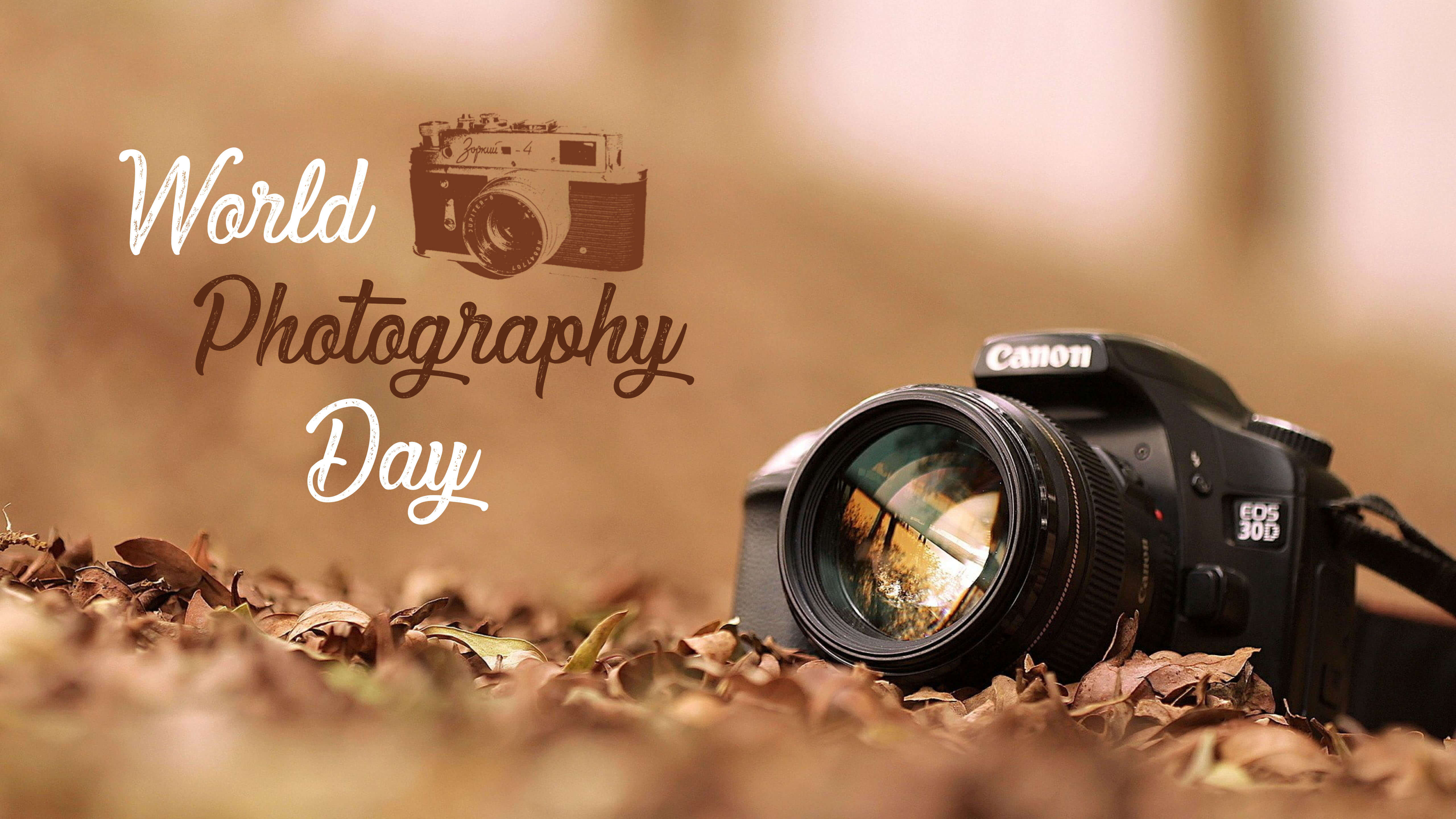 World Photography Day Camera Lens 4k Hd Desktop Wallpaper - World Photography Day 2019 - HD Wallpaper 