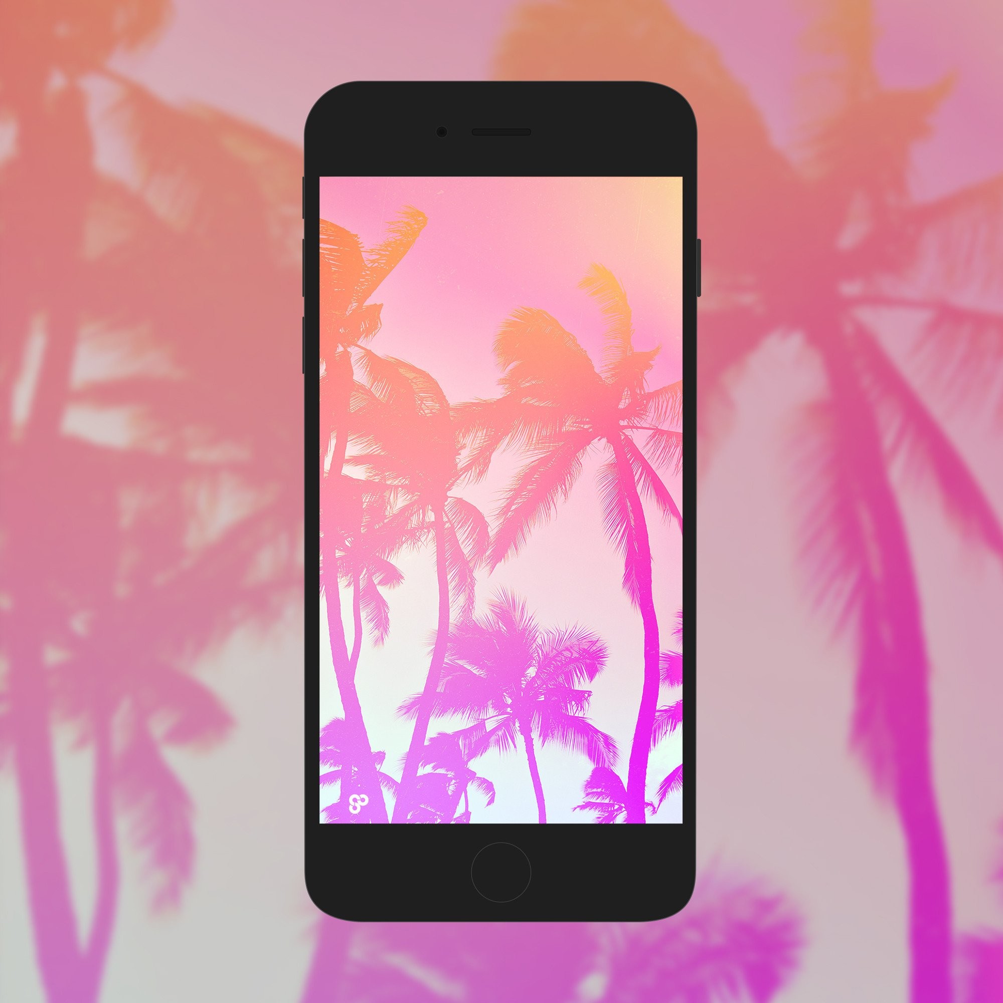 2000x2000, I Believe In Pink Palms - Smartphone - HD Wallpaper 