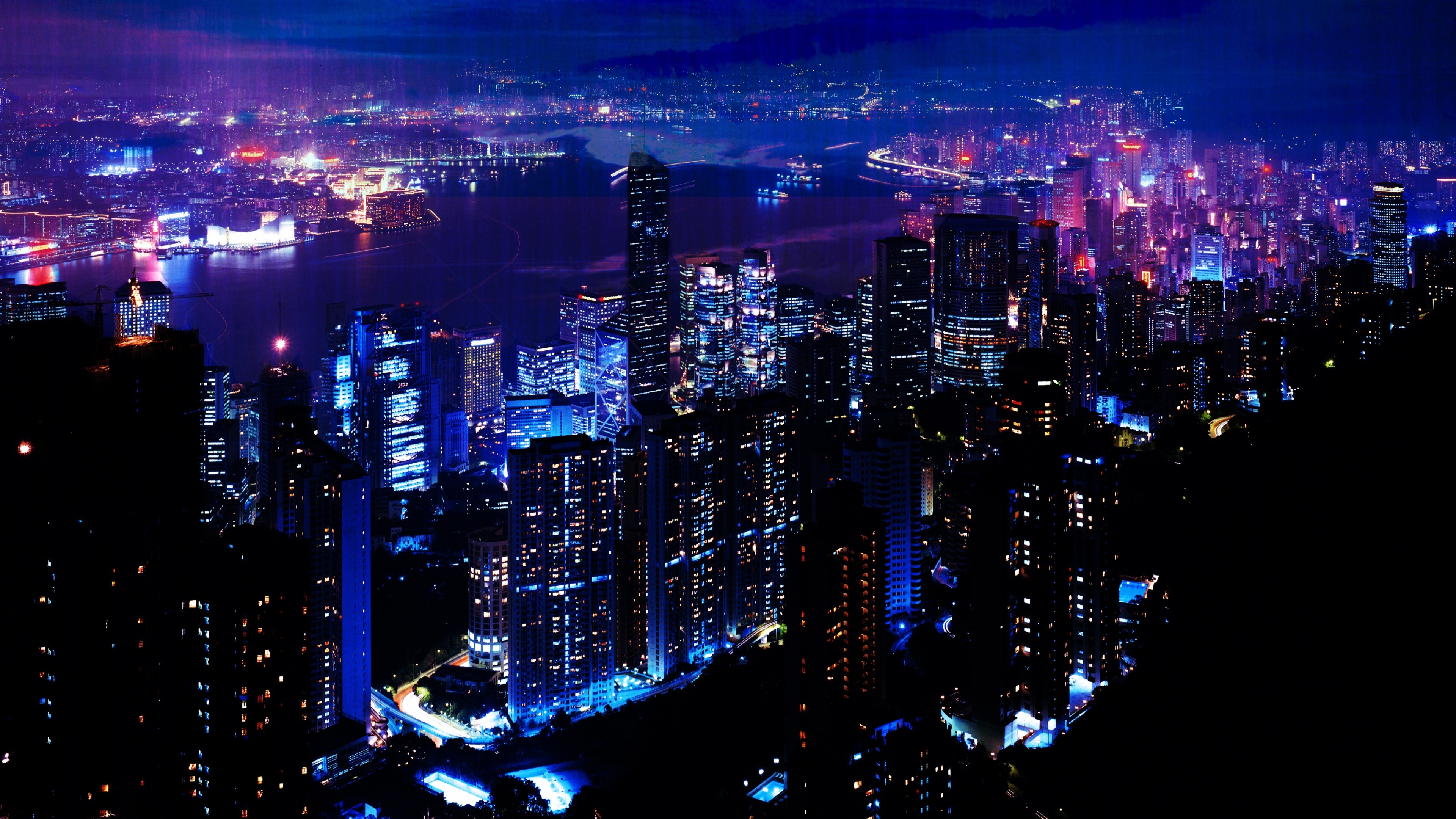 Night City Background - HD Wallpaper 