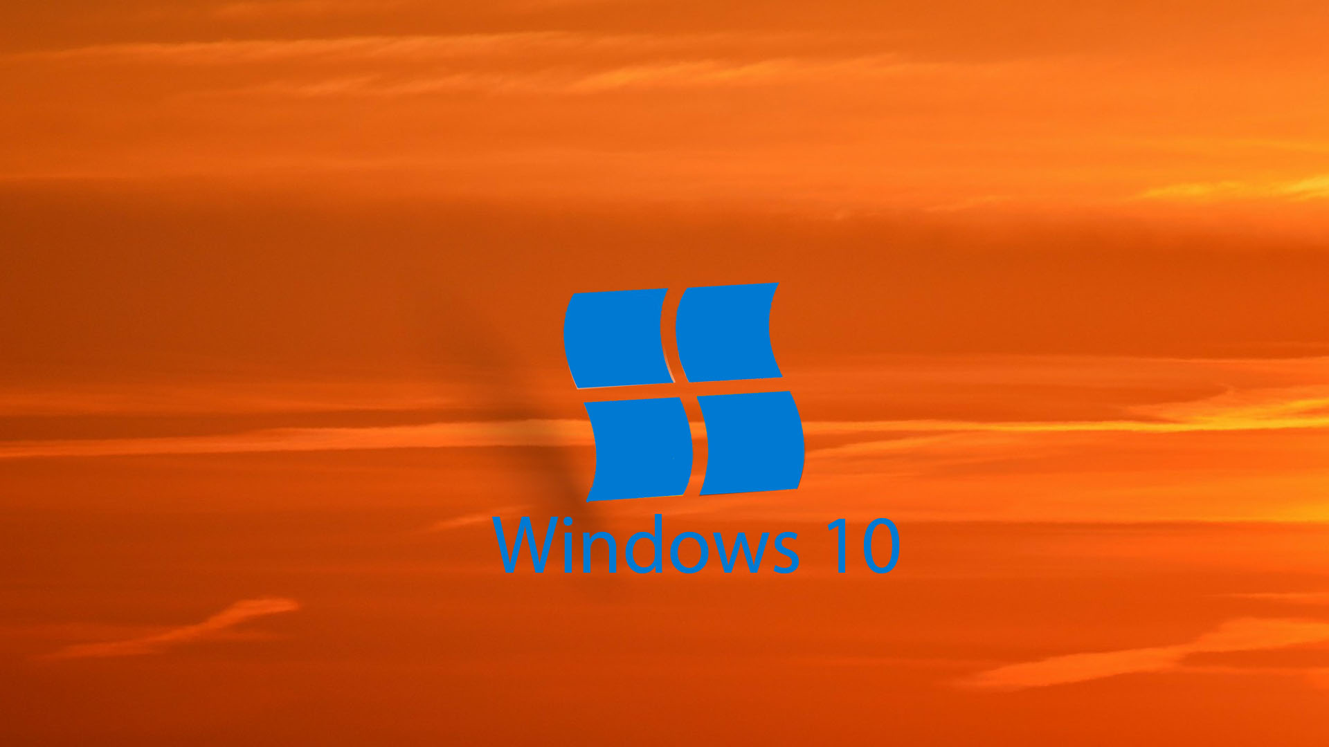 Windows 10 Wallpaper Dark Orange - HD Wallpaper 