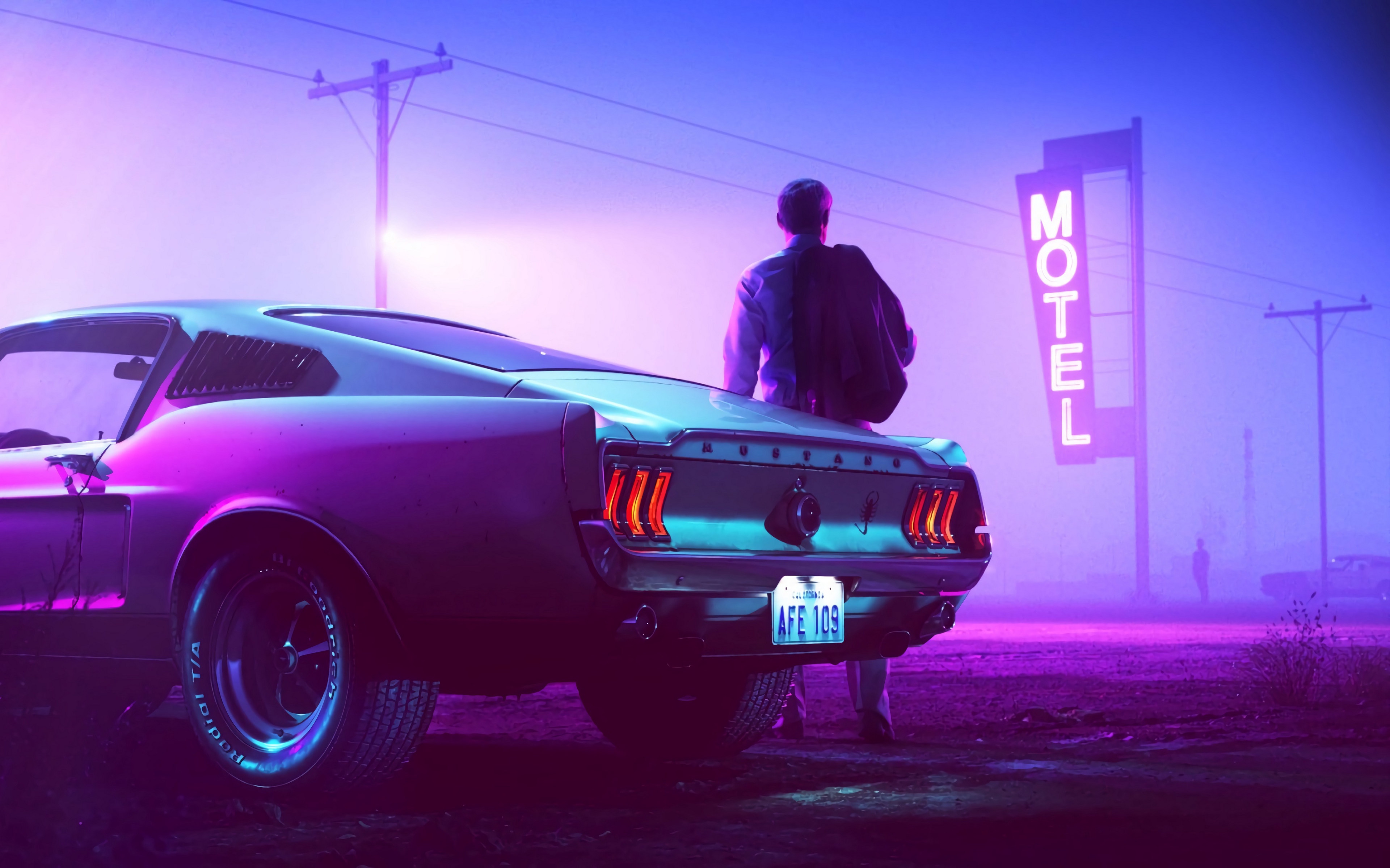 38+ Cool Cars With Neon Lights Wallpaper free download