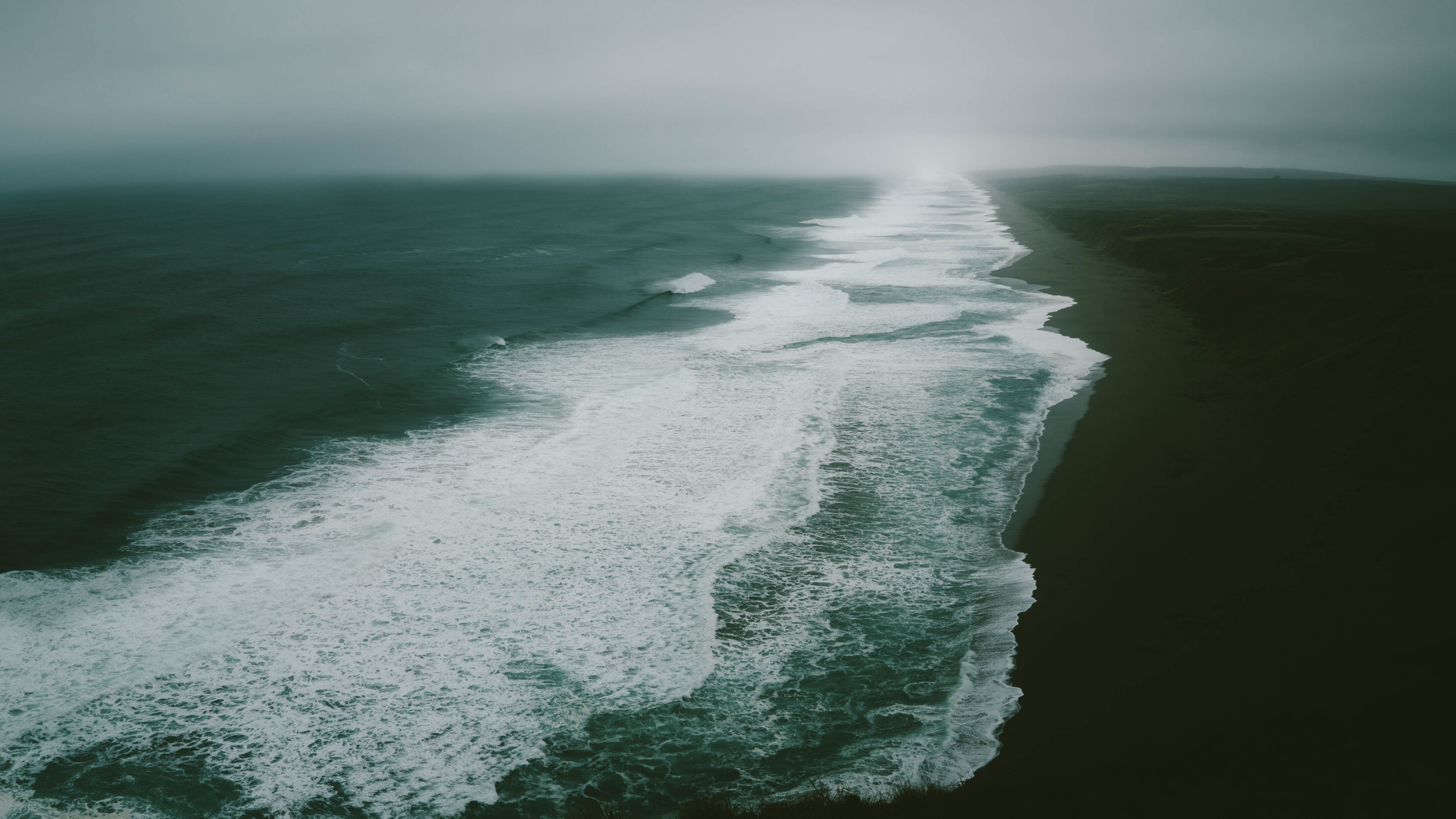 Ocean Sea Beach 4k - Ocean 4k - HD Wallpaper 