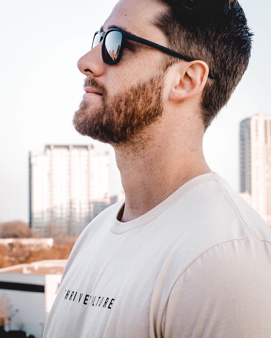 Man Wearing Sunglasses And White Shirt, One Person, - Cute Guy - HD Wallpaper 