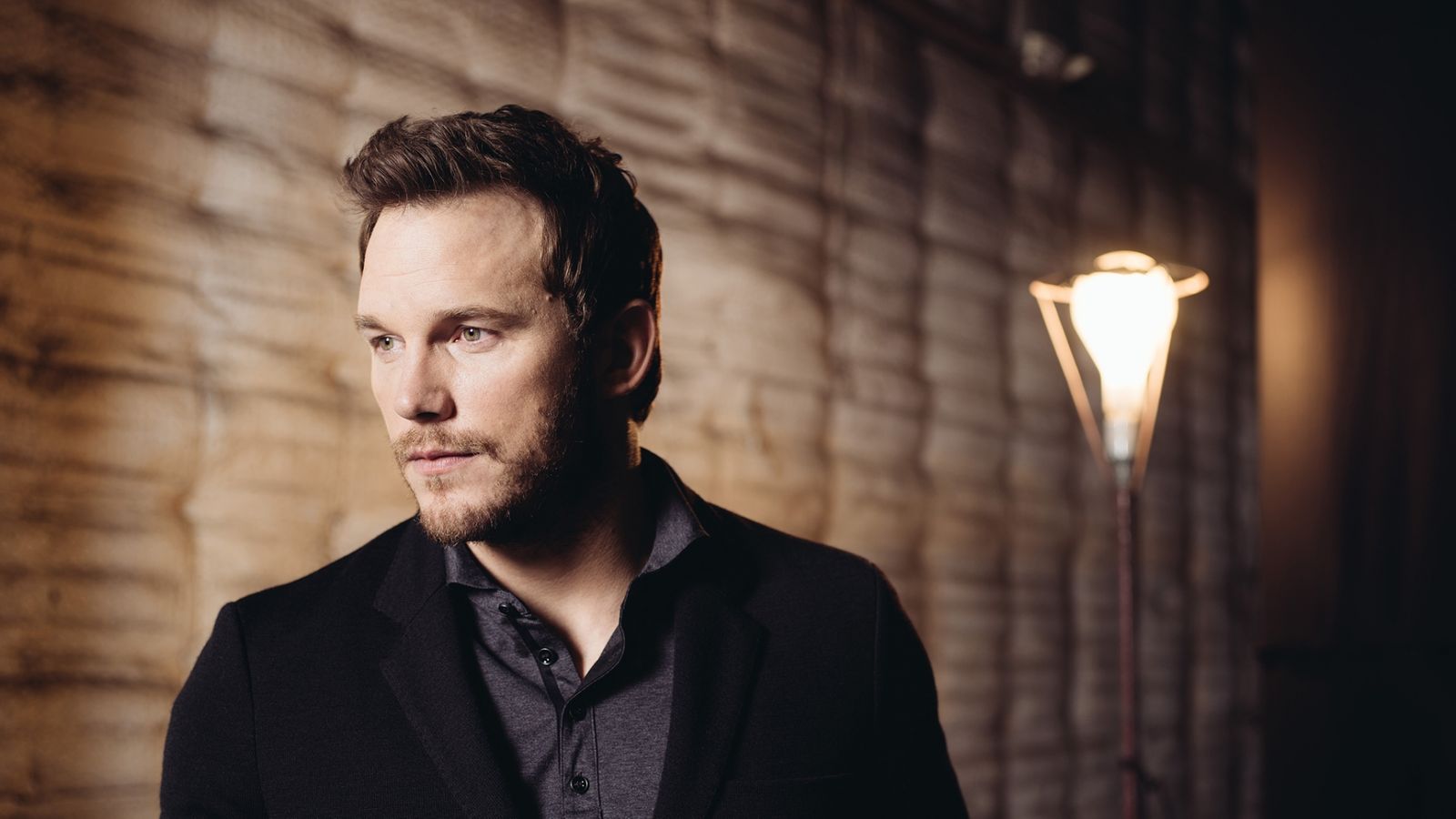 Chris Pratt Actor Face Beard Jacket - HD Wallpaper 
