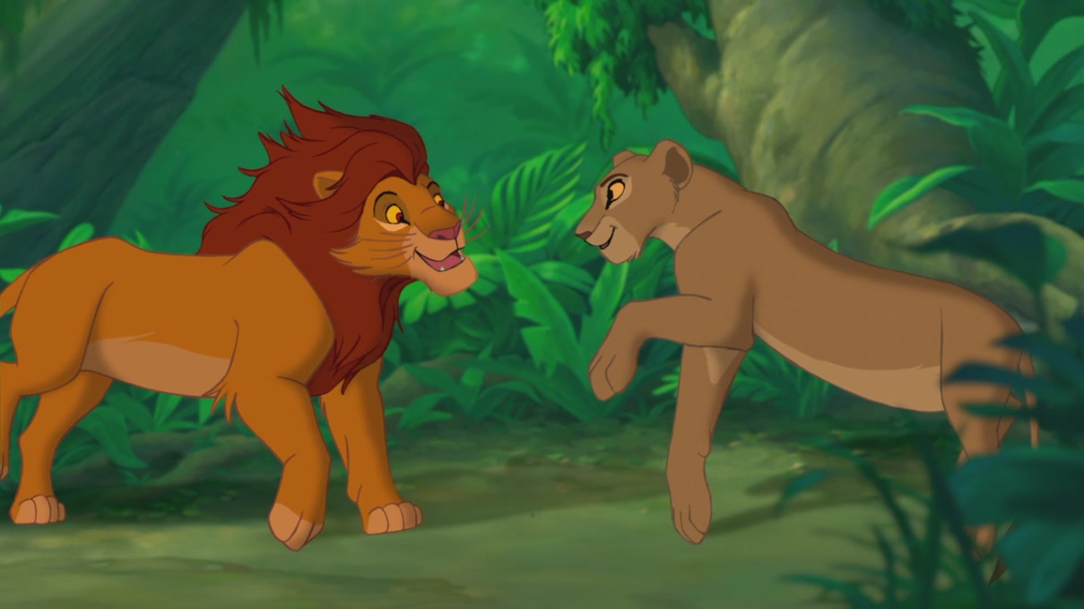 Simba & Nala [blu-ray] - Cartoon - HD Wallpaper 